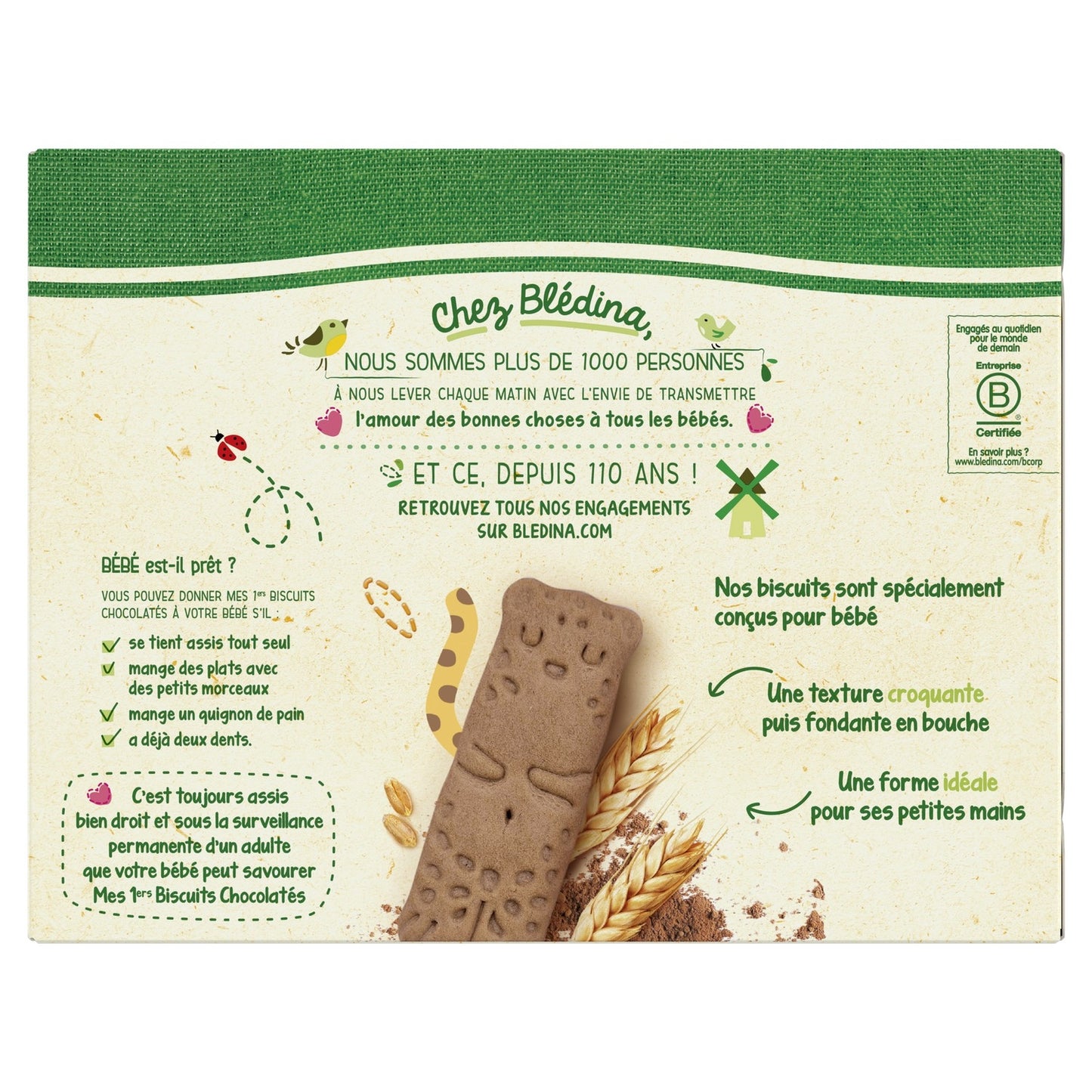 BLEDINA Chocolate Baby Biscuits from 12 Months