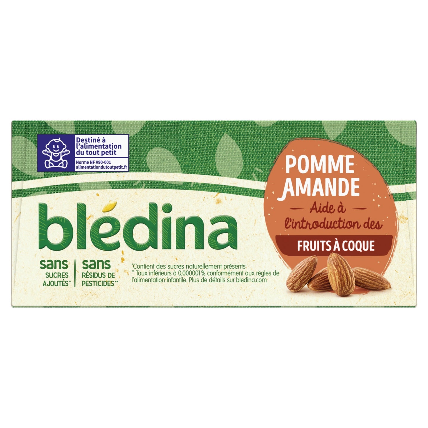 BLEDINA Apple and Almond Baby Compote for Ages 4-6 Months