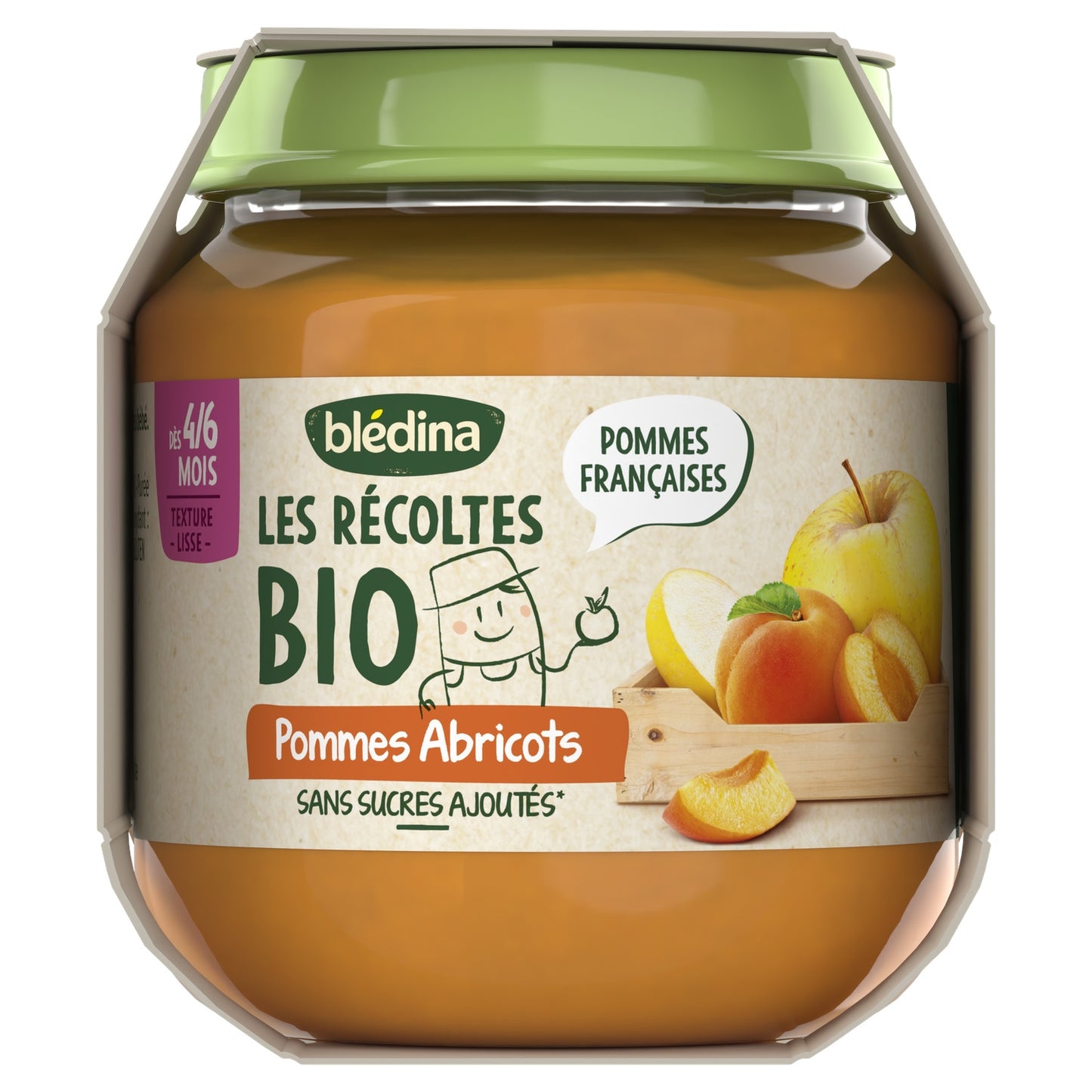 BLEDINA Baby Fruit Puree Apples Apricots From 4/6 Months