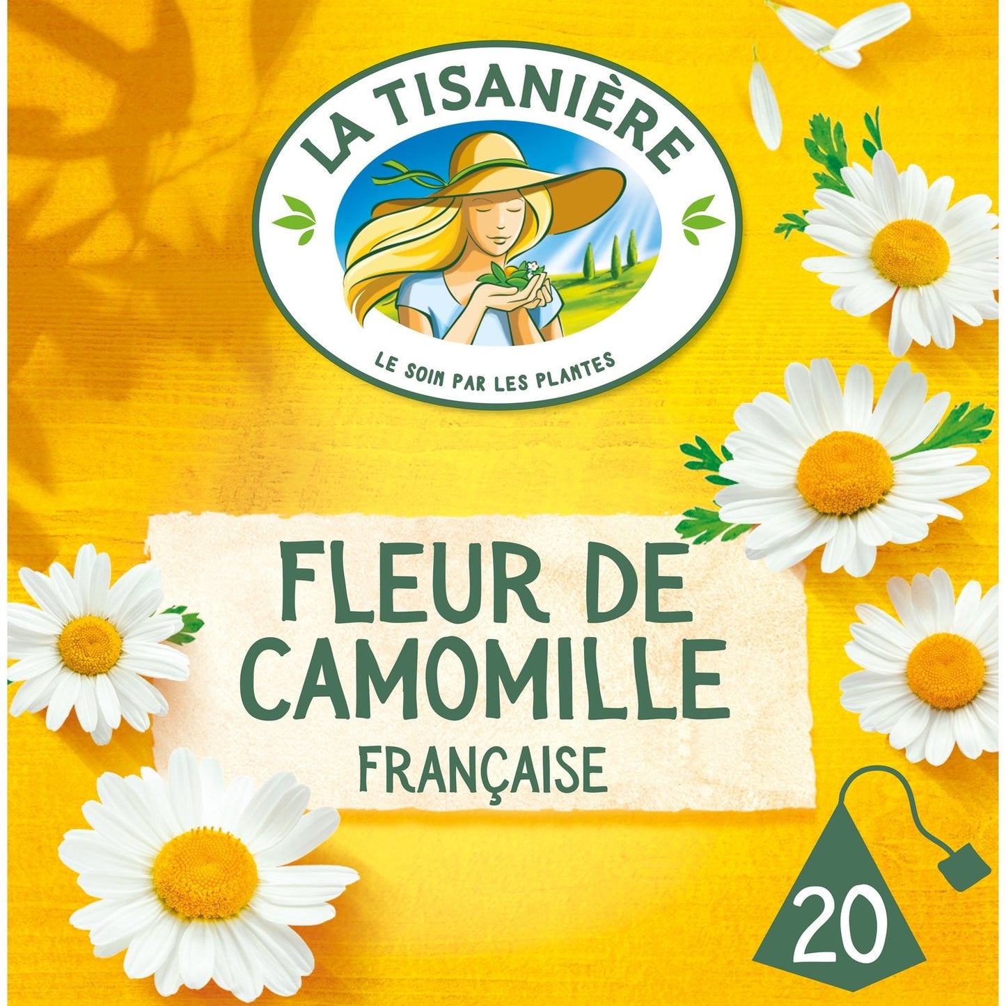 Infusion Fleur de Camomille LA TISANIERE la boite de 20 sachets