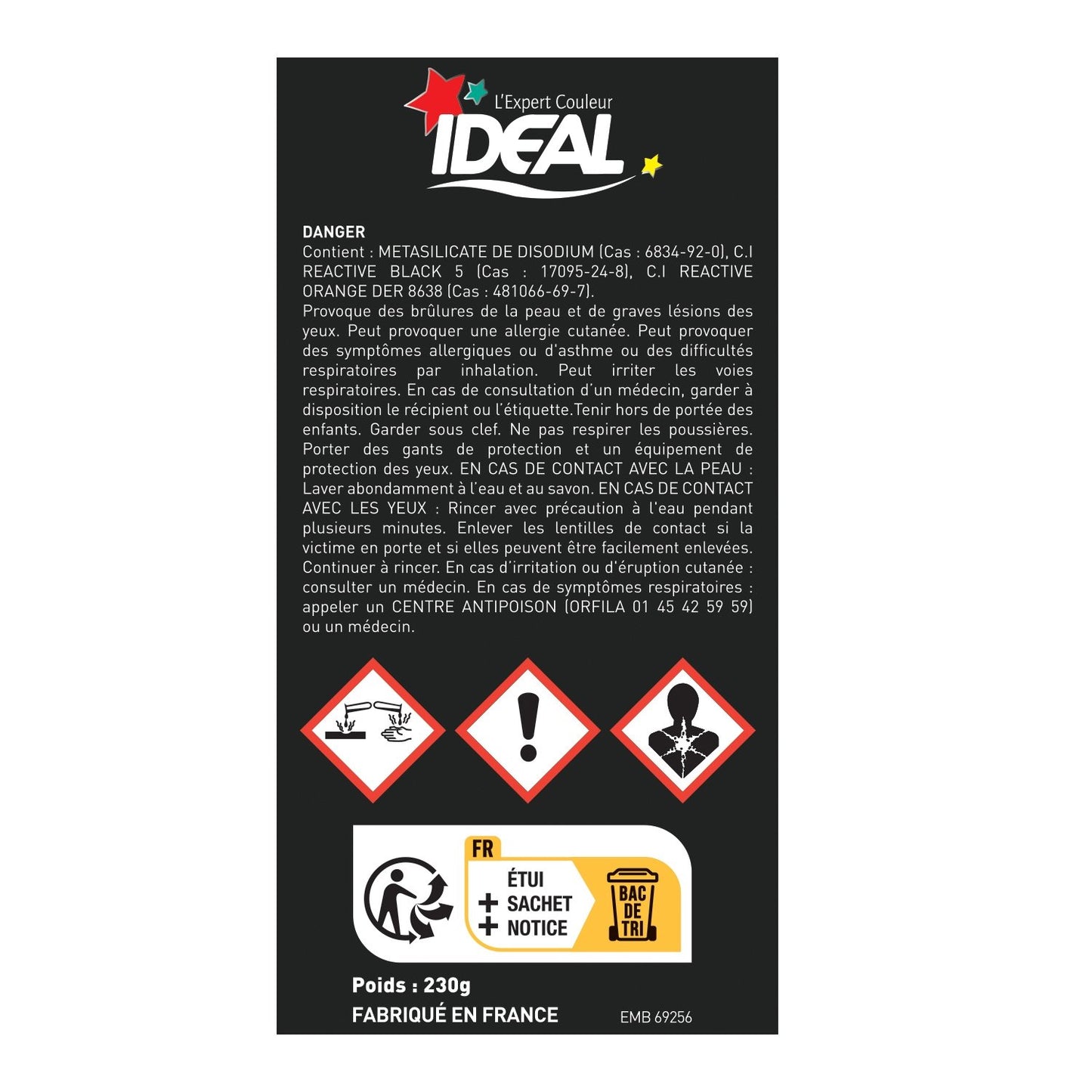 IDEAL Textilfarbe schwarz