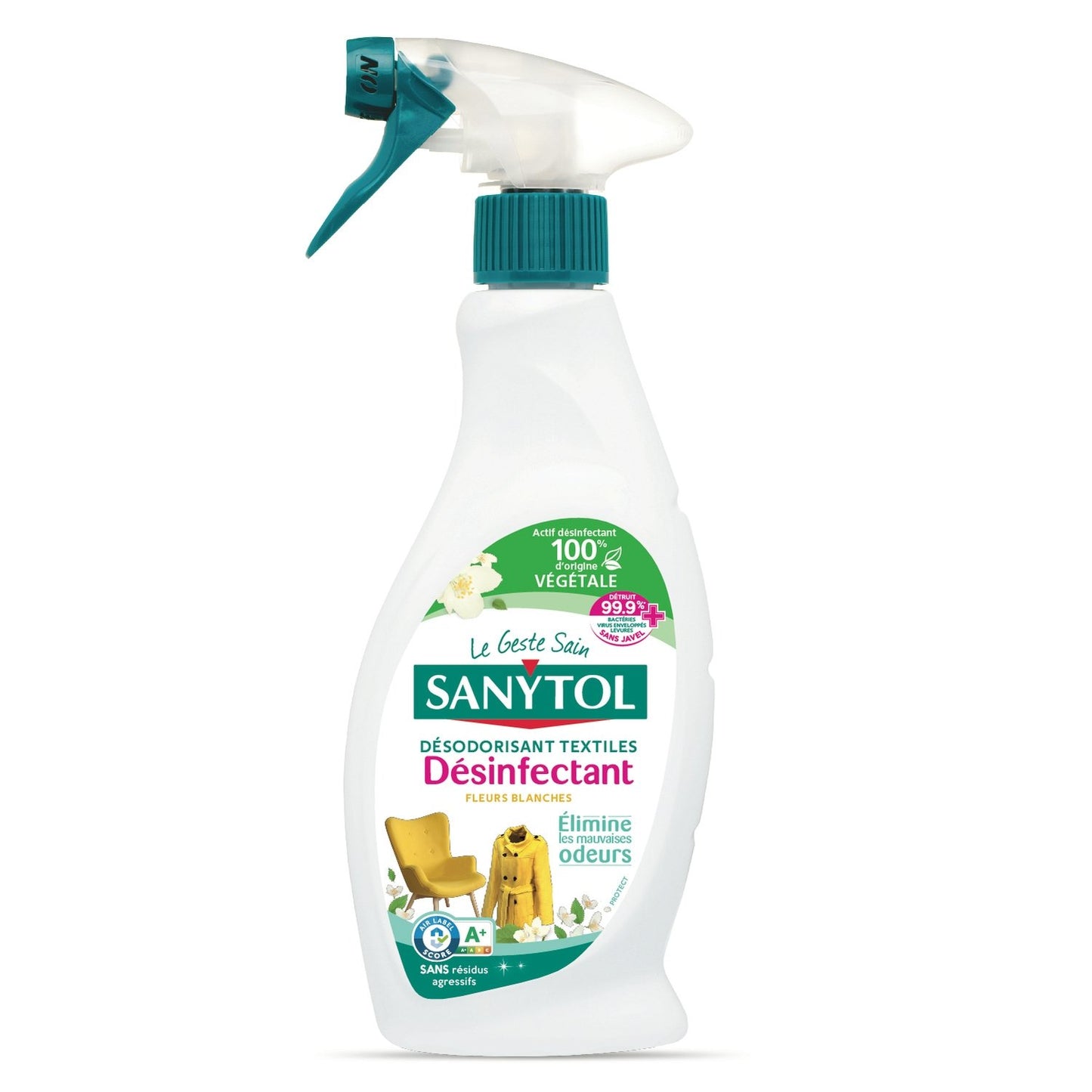 Désodorisant Désinfectant Spécial Textiles SANYTOL le spray de 500 ml
