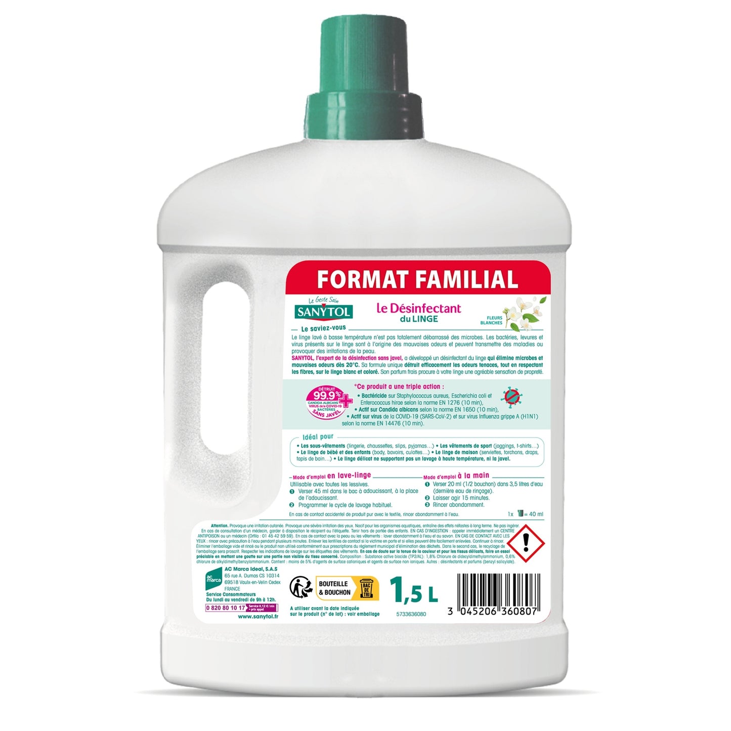 SANYTOL Anti-Odor Laundry Disinfectant White Flower Scent