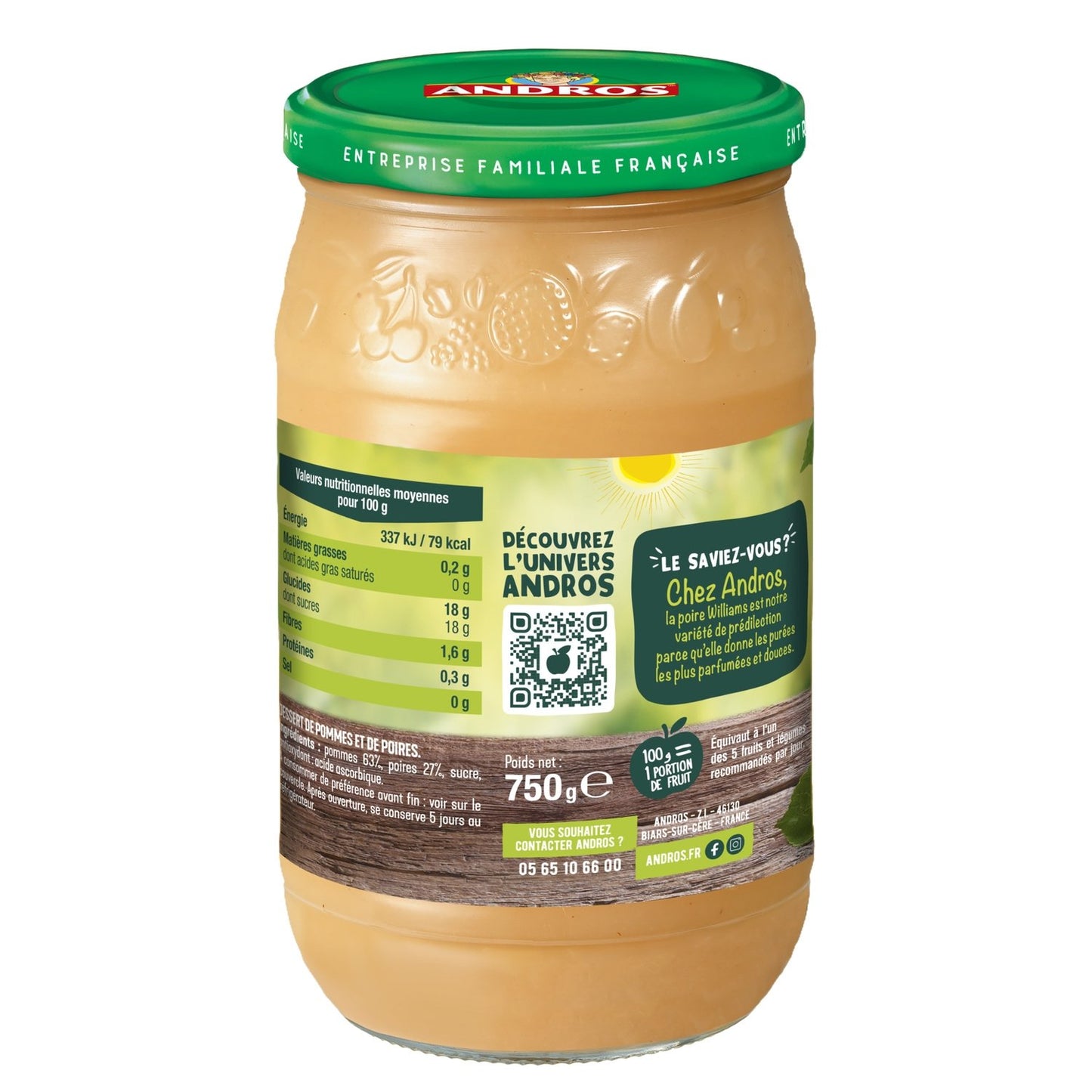 ANDROS Apple Pear Compote