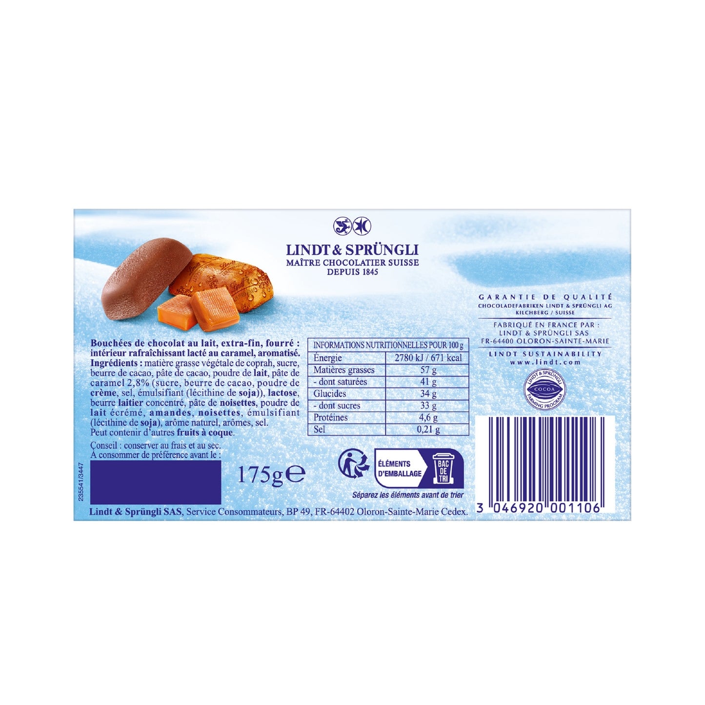 Ballotin Chocolate the Pyrenees Milk Caramel LINDT