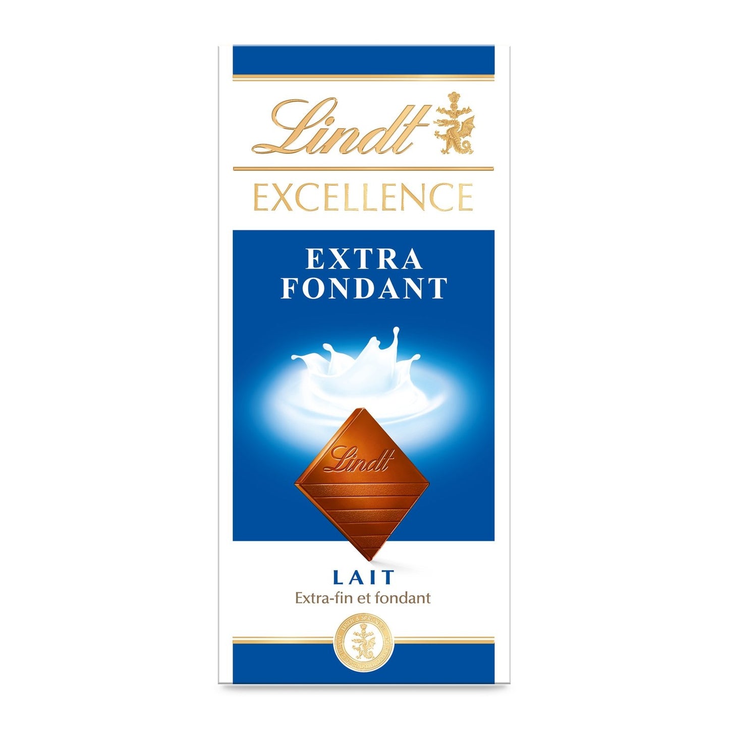 Tablette de Chocolat Lait Excellence LINDT La tablette de 100g
