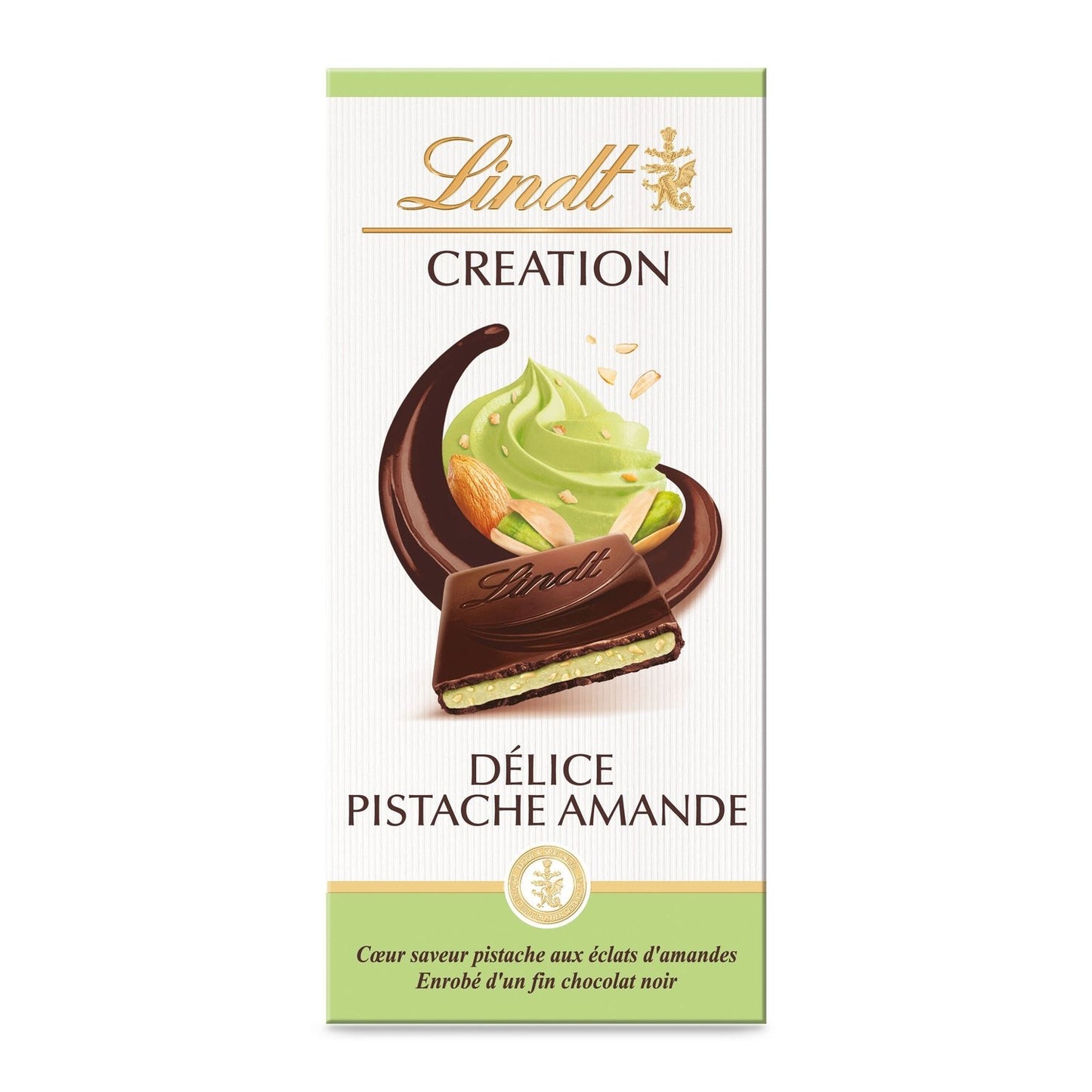 Tablette de Chocolat Noir Délice Pistache LINDT CREATION La tablette de 150g