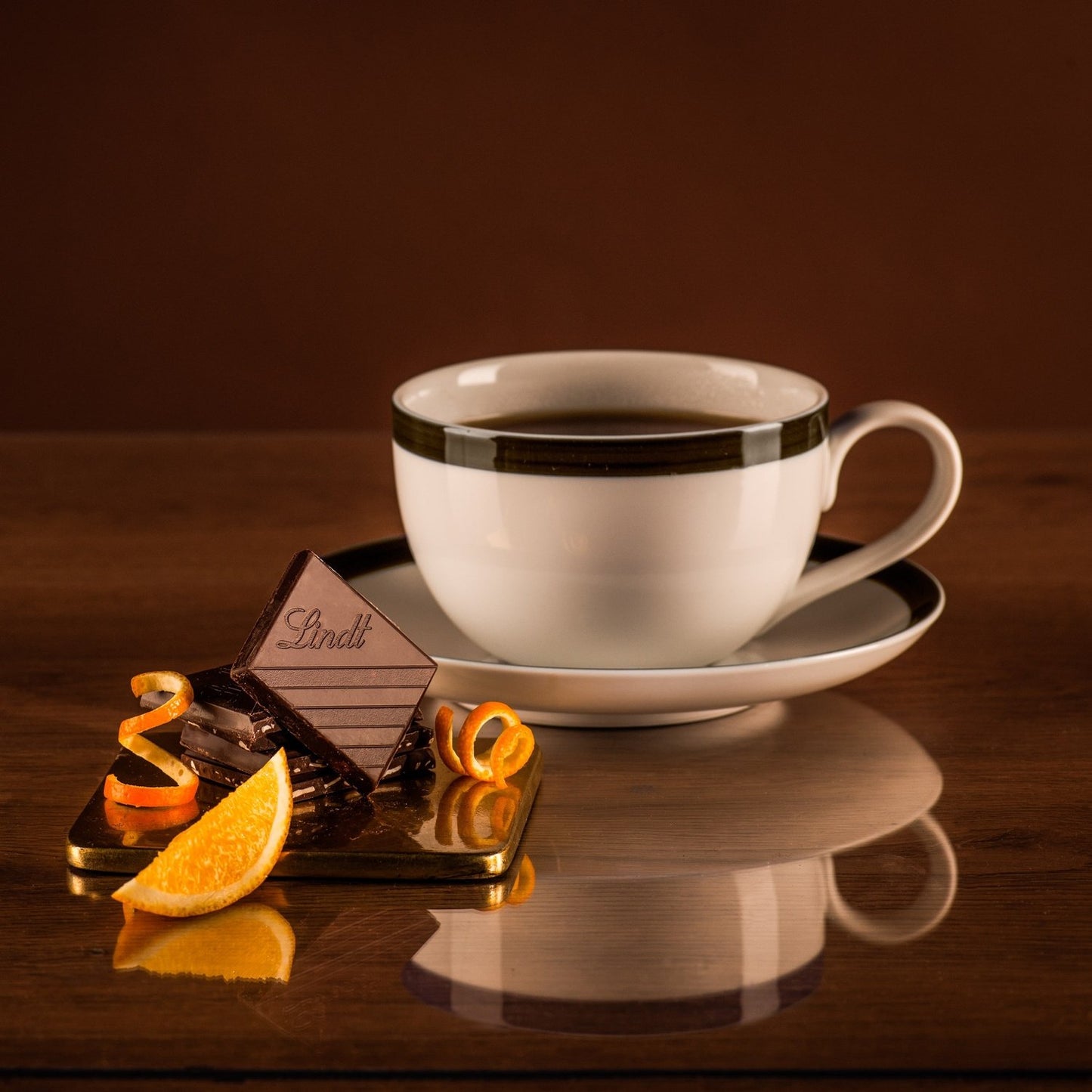LINDT Excellence Intense Orange Dark Chocolate Bar