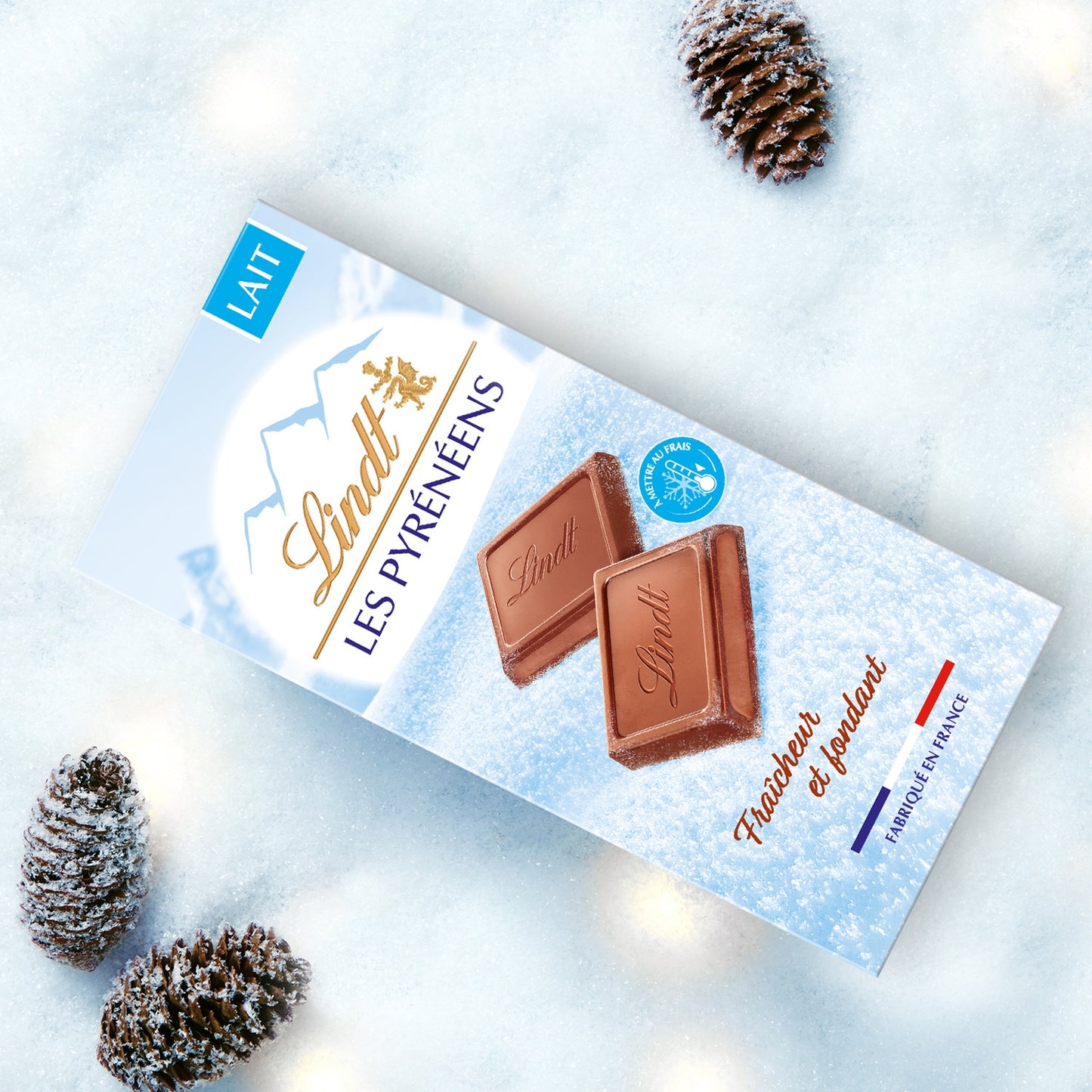LINDT Pyrenees Milk Chocolate Bar