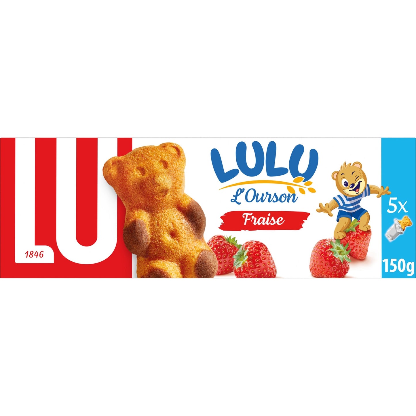 Gâteaux fourrés à la fraise L'Ourson LuLu LU