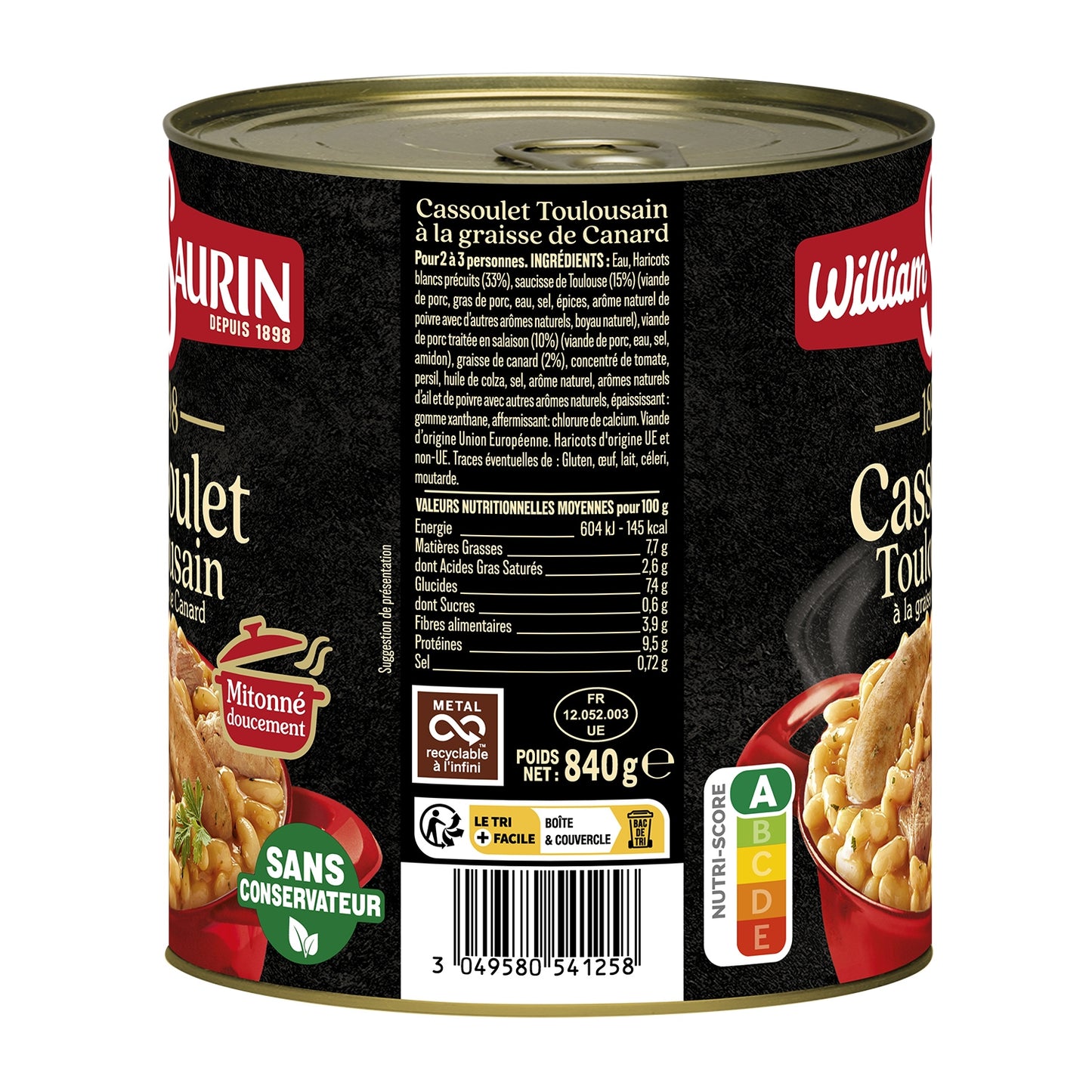 Family Dish Cassoulet Toulousain WILLIAM SAURIN
