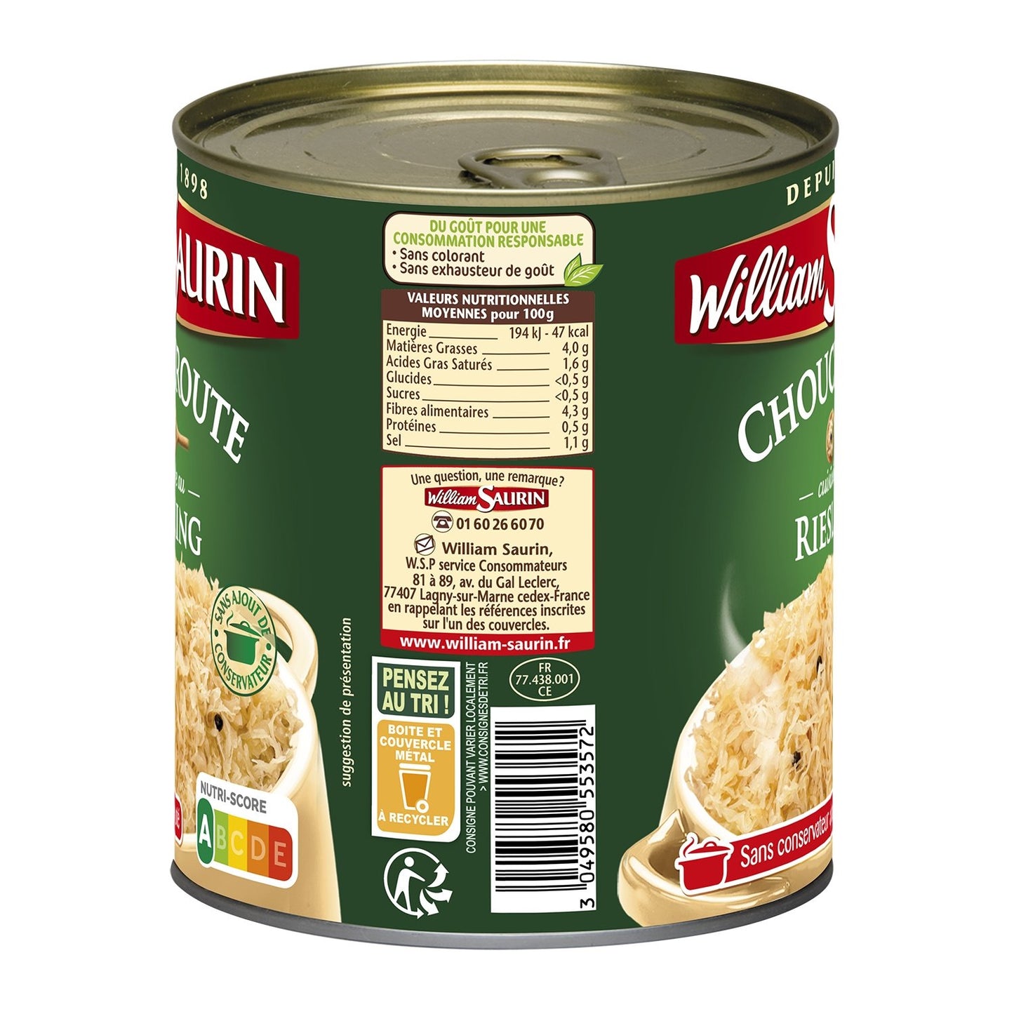 Family Dish Sauerkraut with Riesling WILLIAM SAURIN