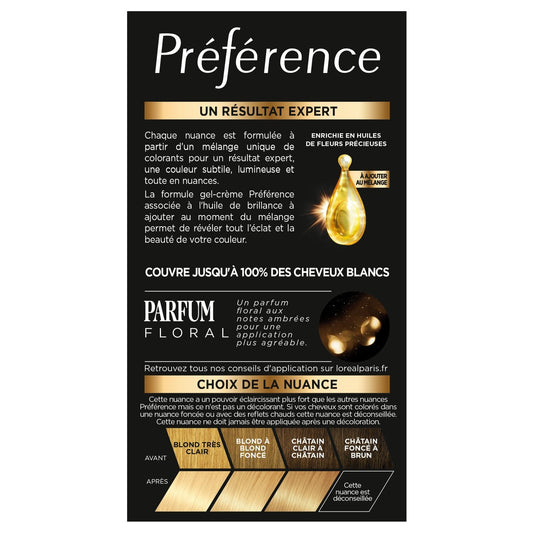 Permanent Hair Color 01 Prague Very Very Light Blonde Natural Long-Lasting Shine Preference L'OREAL PARIS