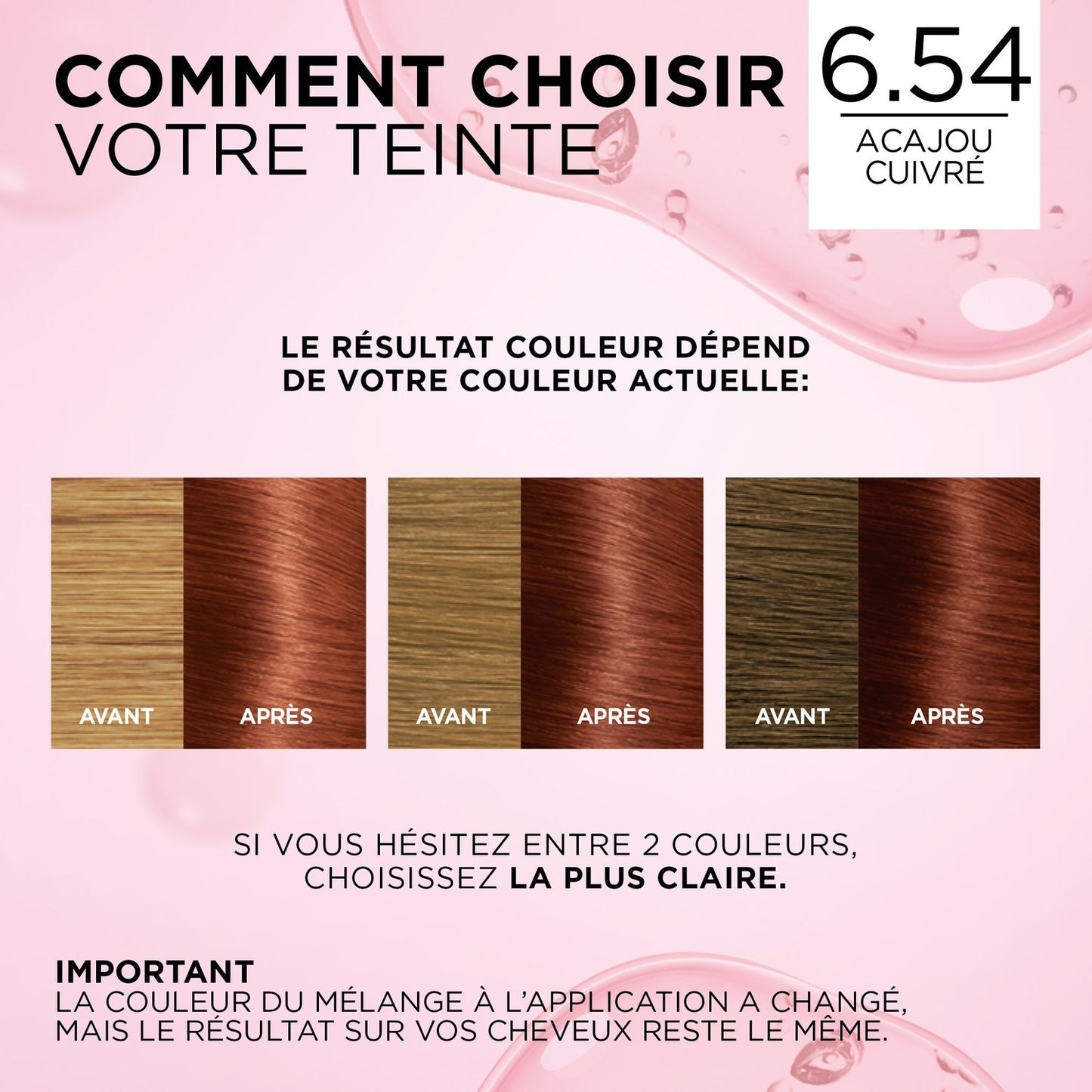 Permanente Farbe 6.54 Dunkelblond Kupfer Mahagoni Triple Action Excellence Care L'OREAL PARIS