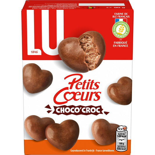 Choco'croc Little Hearts Milk Chocolate Coated Cookies LU