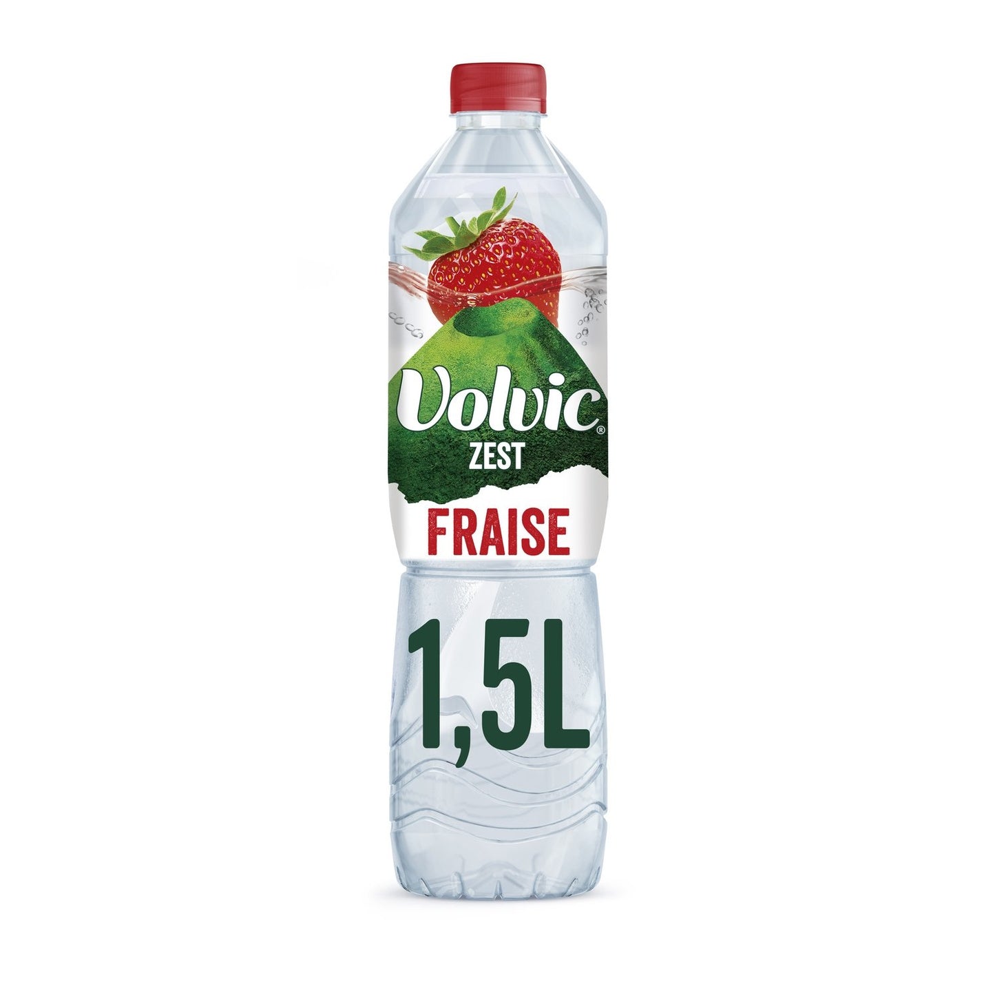 Eau Plate Aromatisée Fraise Zest VOLVIC la bouteille d'1,5L
