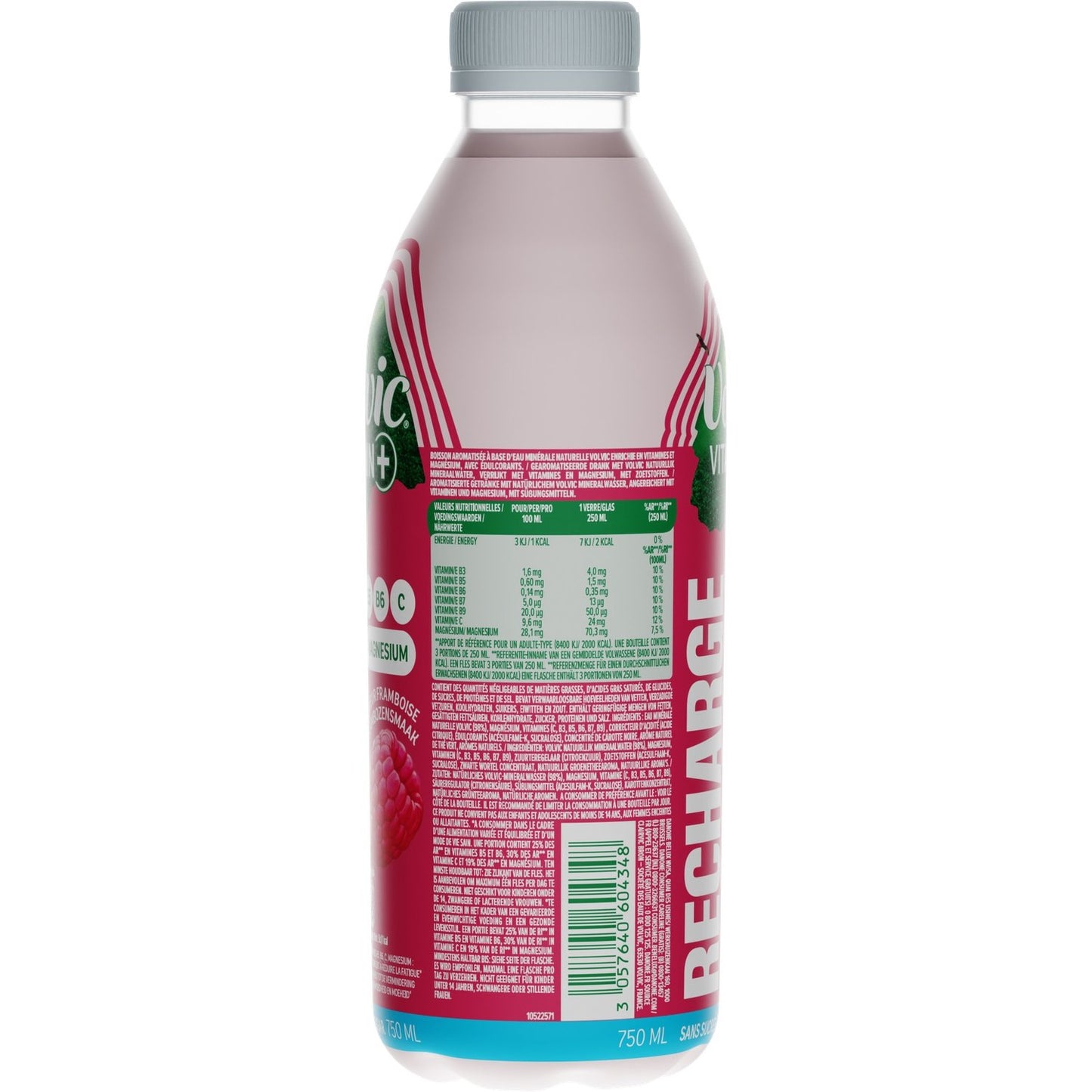 Raspberry Flavored Water Vitamin+ Refill VOLVIC