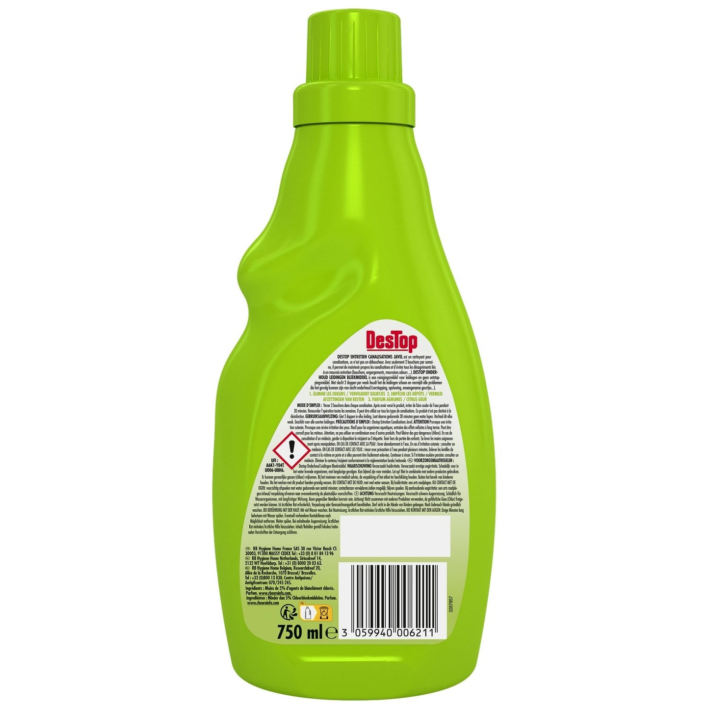 Drain Cleaner with DESTOP Bleach