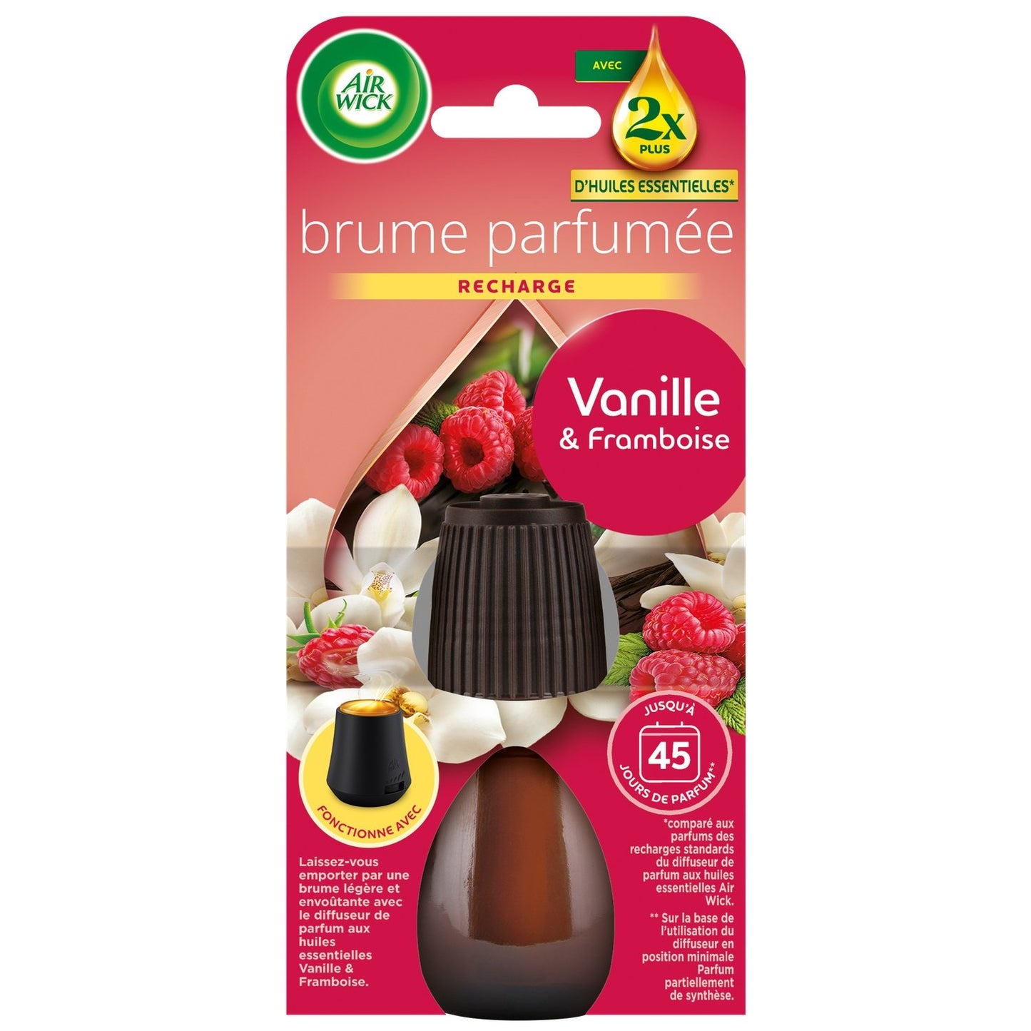 Essential Mist Vanilla & Raspberry Air Freshener Refill AIR WICK