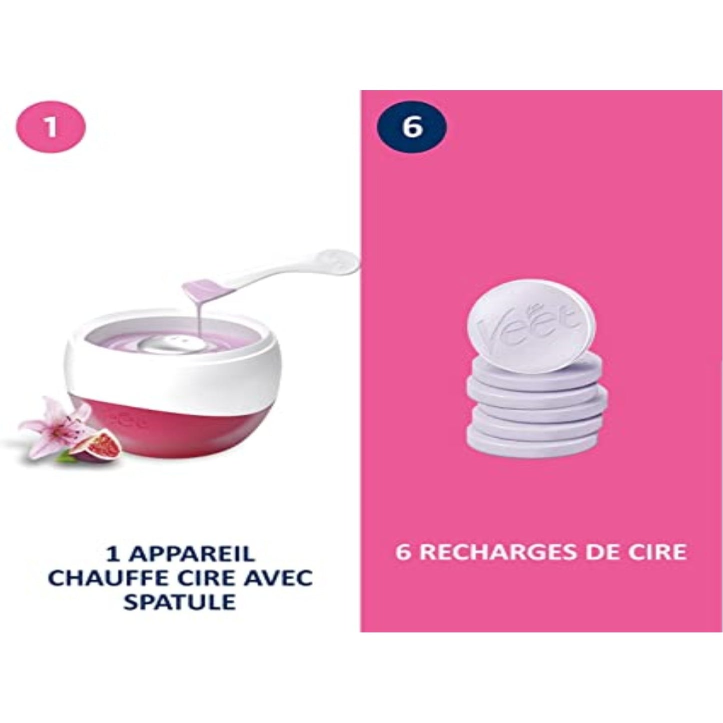VEET Heißwachs ohne Streifen Sweet Fig und Purple Lily