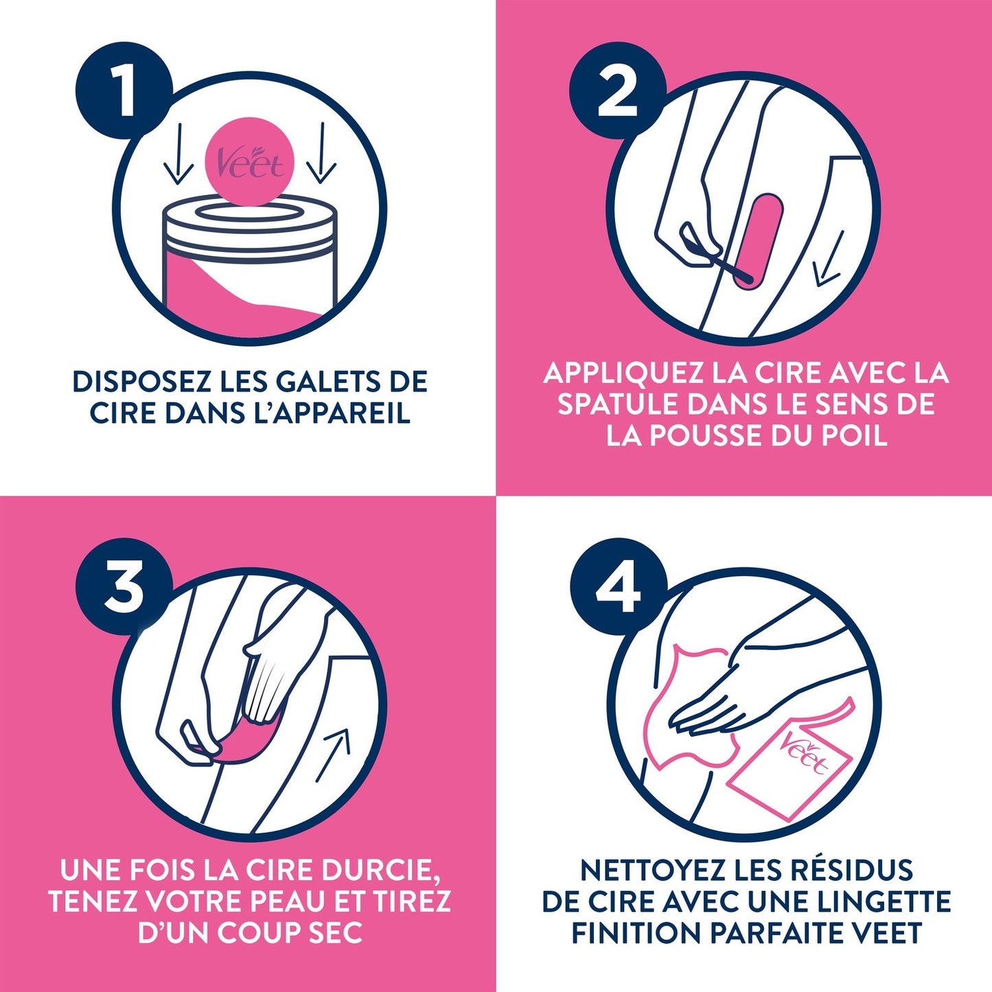 VEET Heißwachs ohne Streifen Sweet Fig und Purple Lily