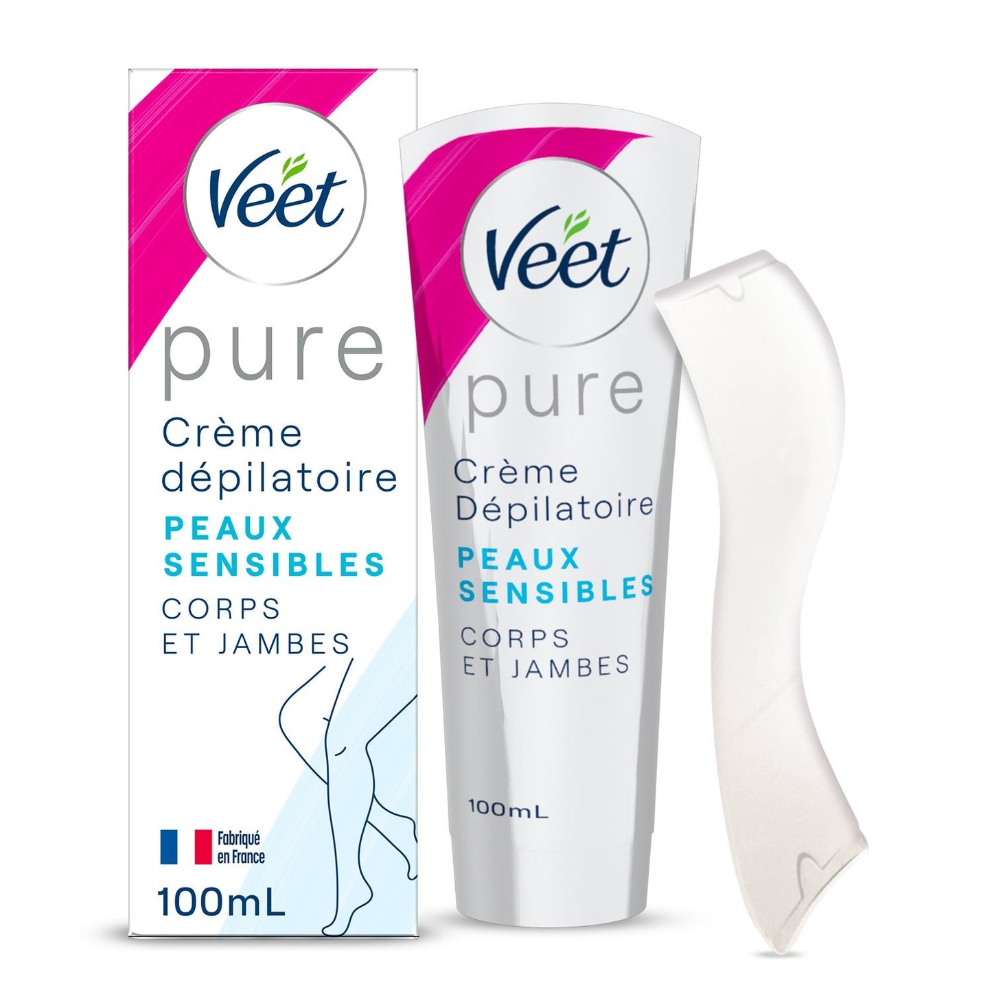 Crème Dépilatoire Peau Sensible Vitamine E Aloe Vera VEET le tube de 100mL