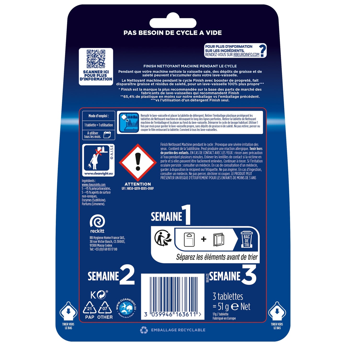 Spülmaschinen-Deodorant Maschinenreiniger FINISH