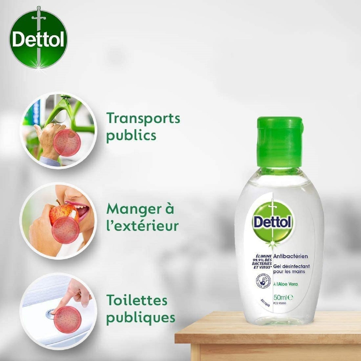 DETTOL Aloe Vera Antibacterial Hand Gel