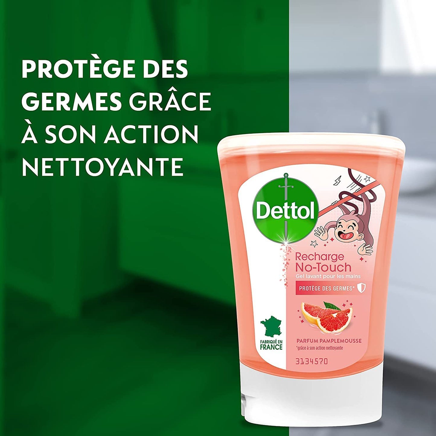 DETTOL Grapefruit Soap Dispenser + Refill