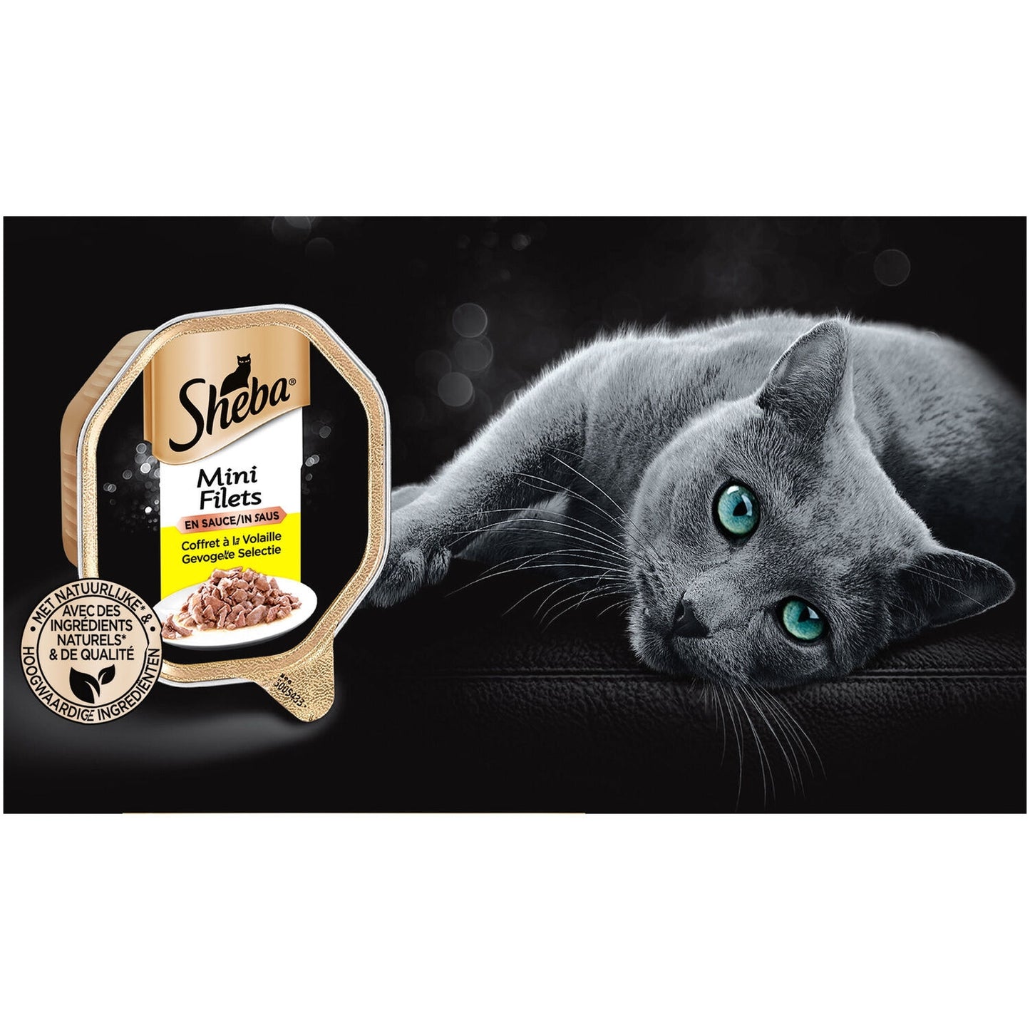 Pâtée pour Chat Adulte Mini Filets en Sauce Volaille SHEBA