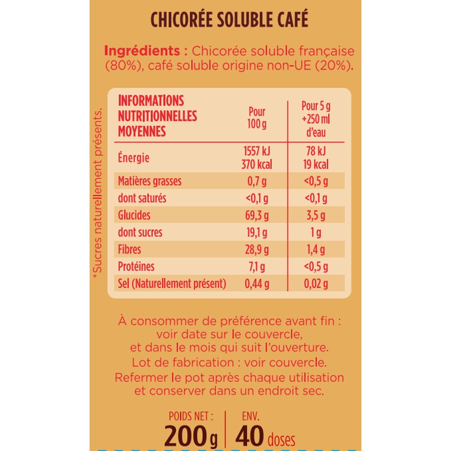 Chicory Soluble Coffee LEROUX