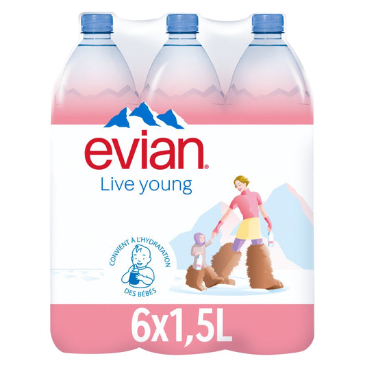 EVIAN Still Natural Mineral Water