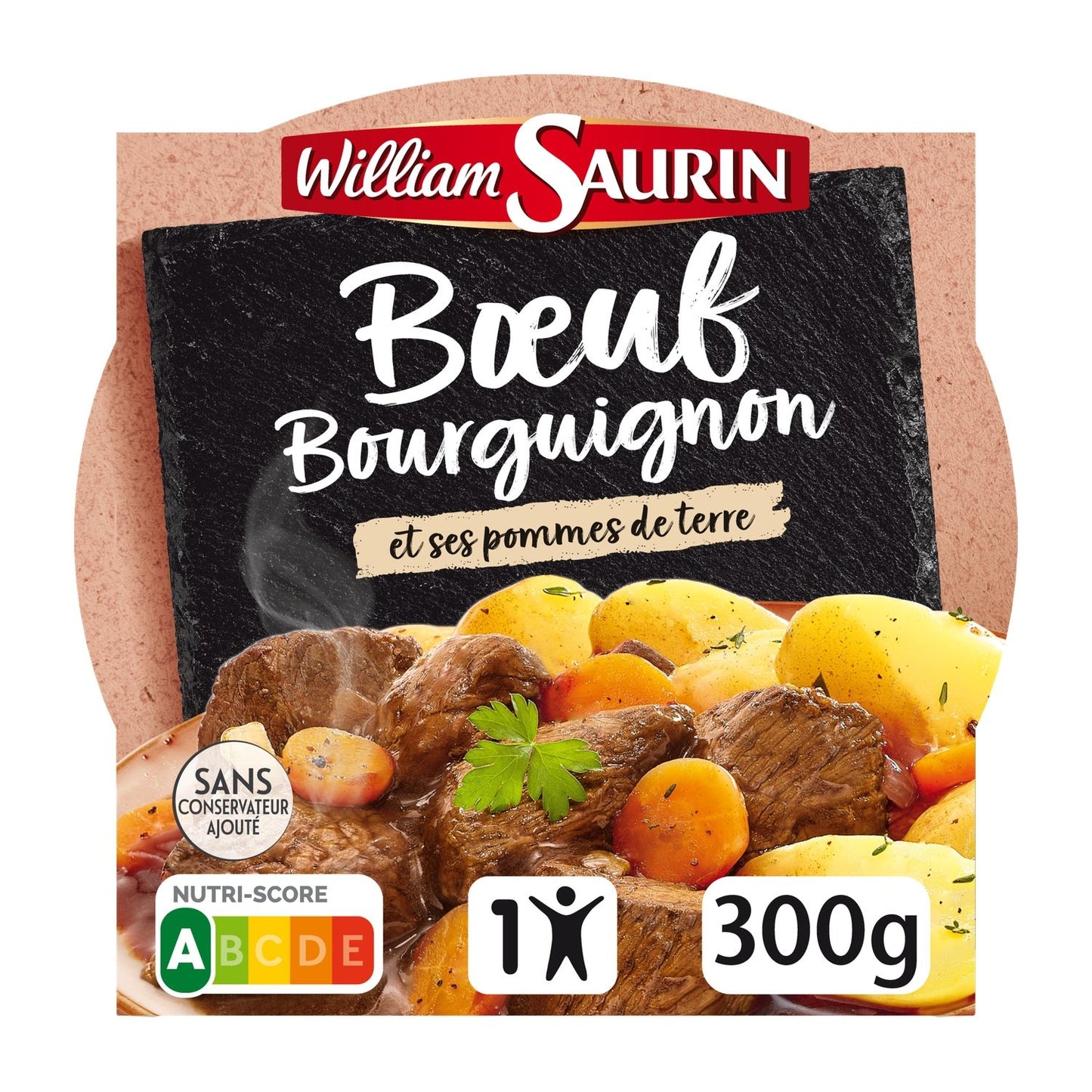 WILLIAM SAURIN Beef Bourguignon Cooked Dish