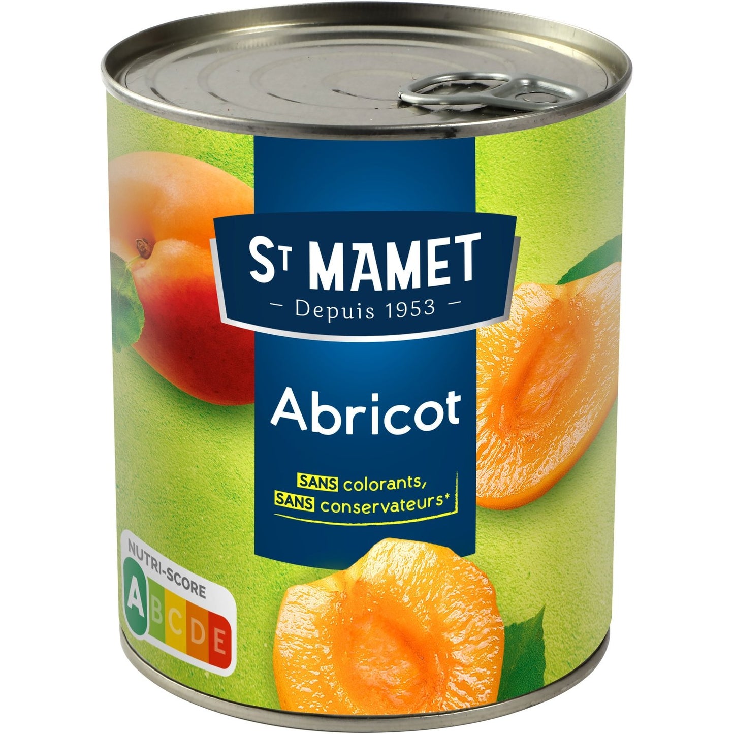 Fruits au Sirop Abricots Entiers ST MAMET la boite de 480g net égoutté
