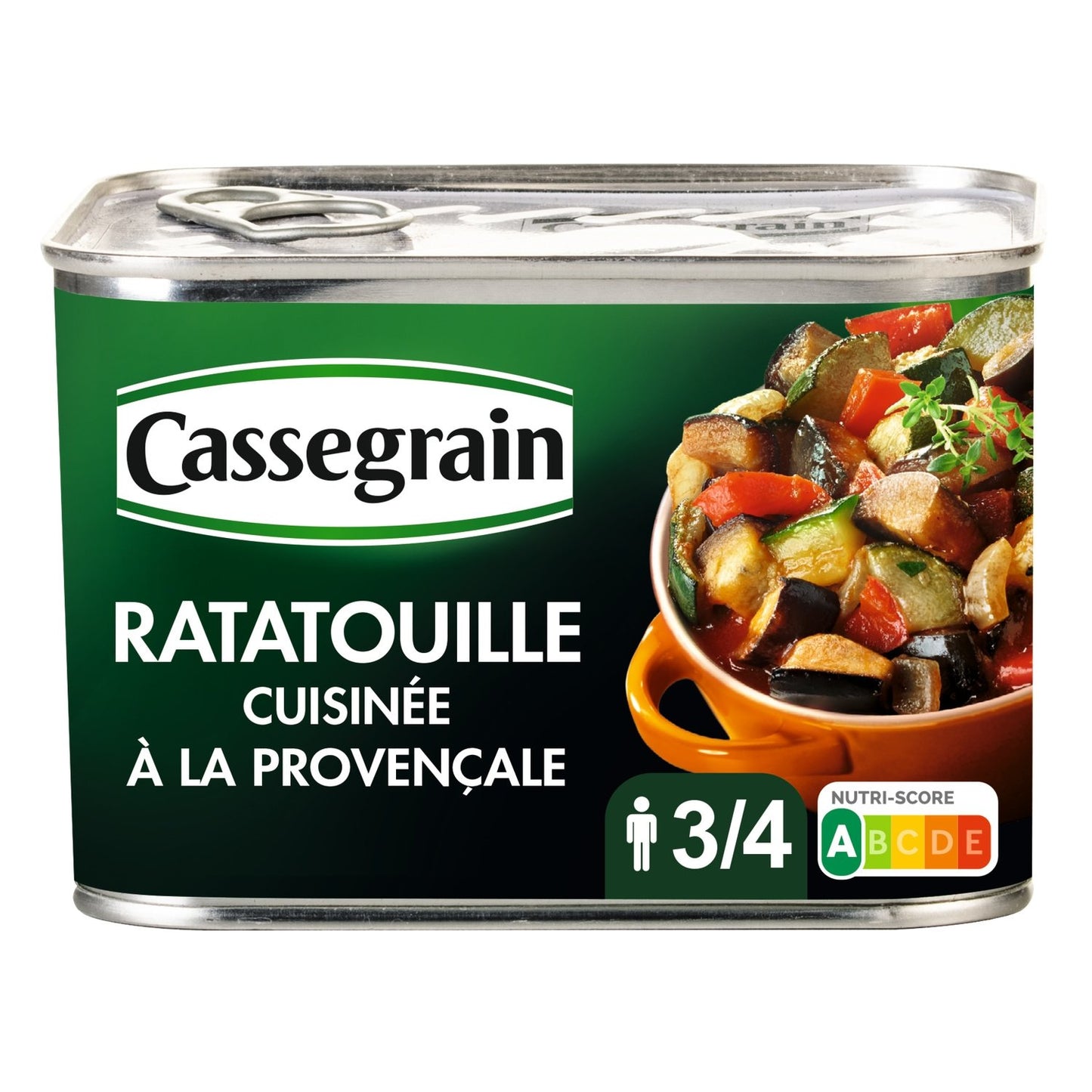 Ratatouille Cuisinée à la Provençale CASSEGRAIN la boîte de 660g