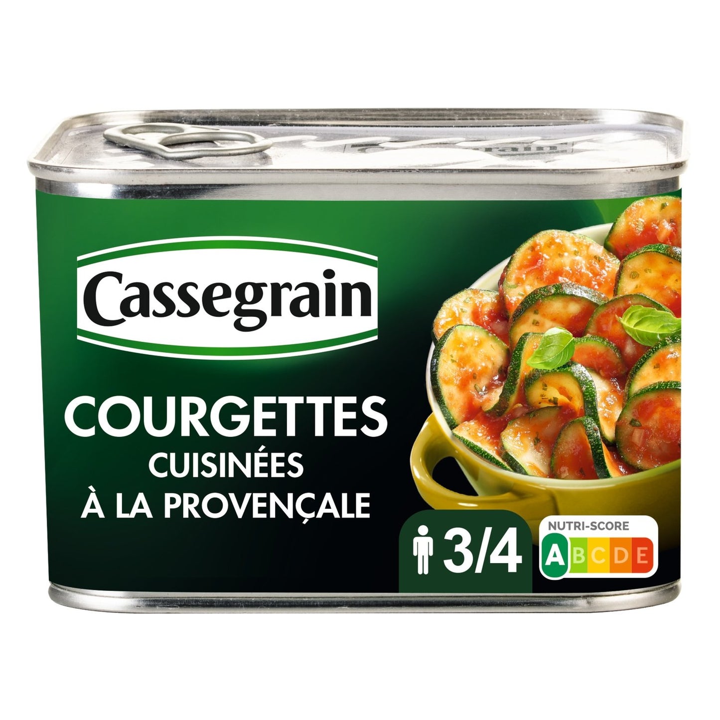 Courgettes Cuisinées à la Provençale CASSEGRAIN la boîte de 660g