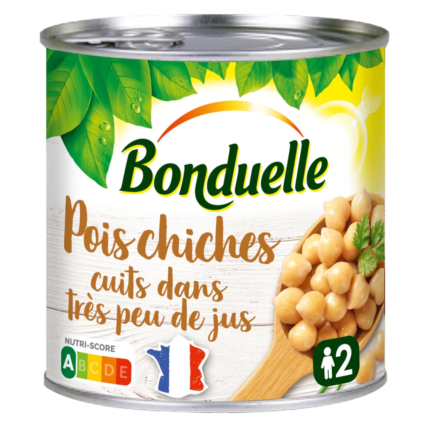 Pois chiches cuits dans très peu de jus BONDUELLE
