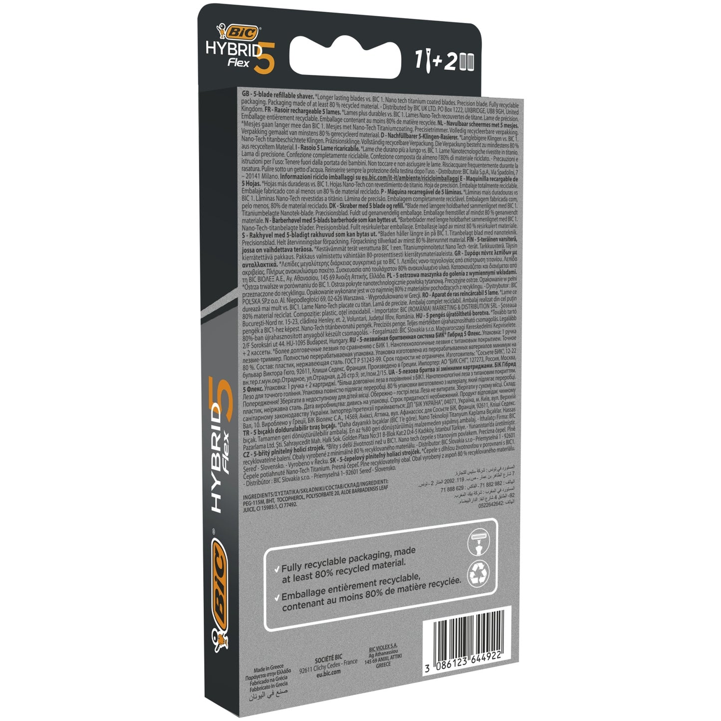 BIC Flex 5 Hybrid Razor