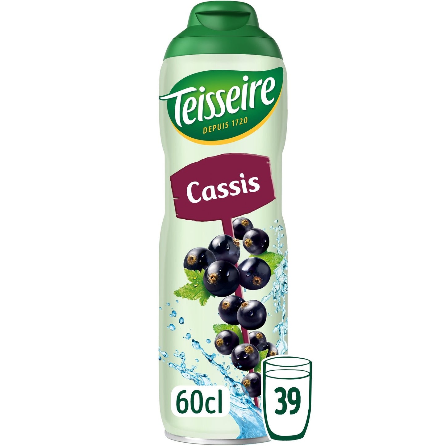 Sirop Cassis TEISSEIRE la bouteille 60cL