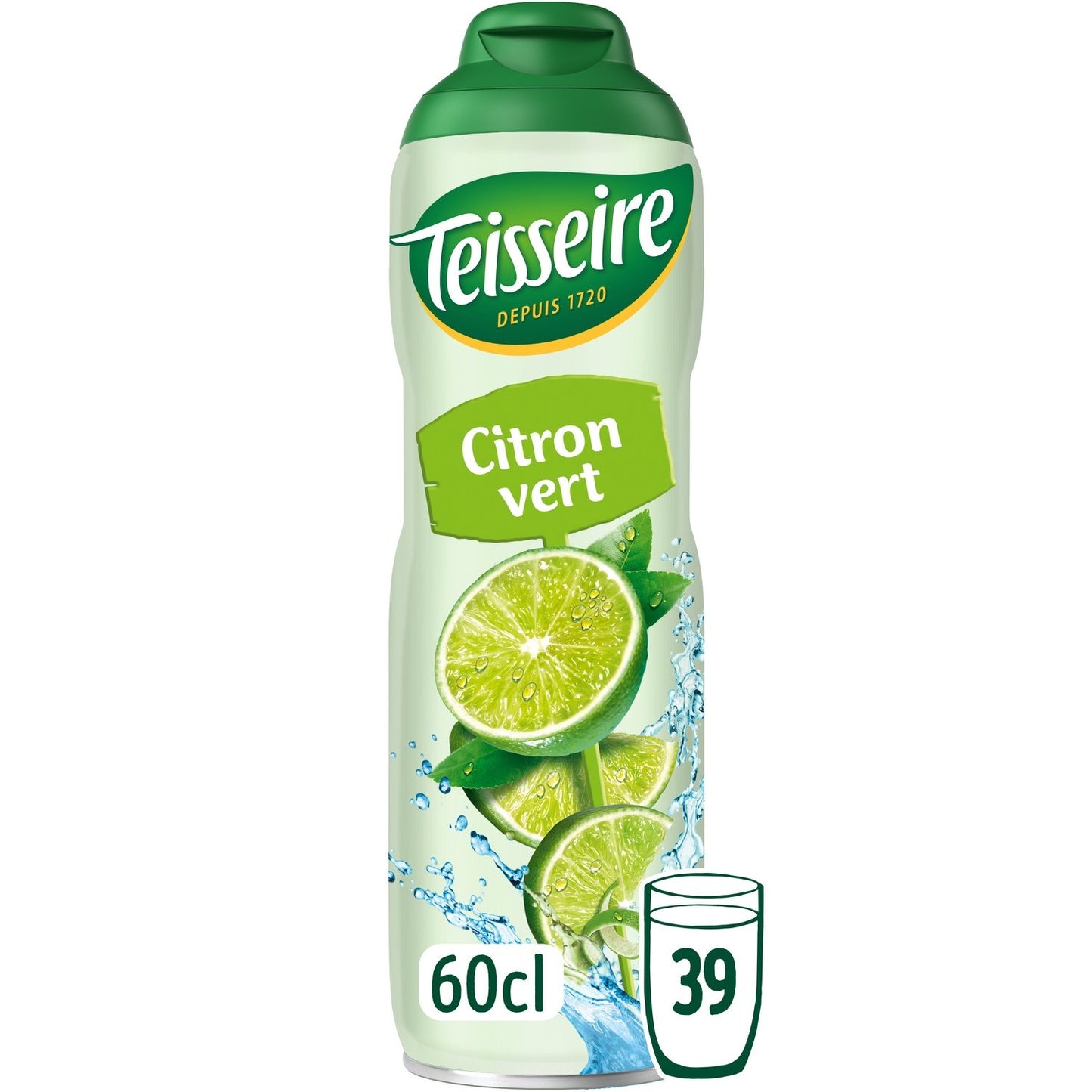 Sirop Citron Vert TEISSEIRE la bouteille 60cL