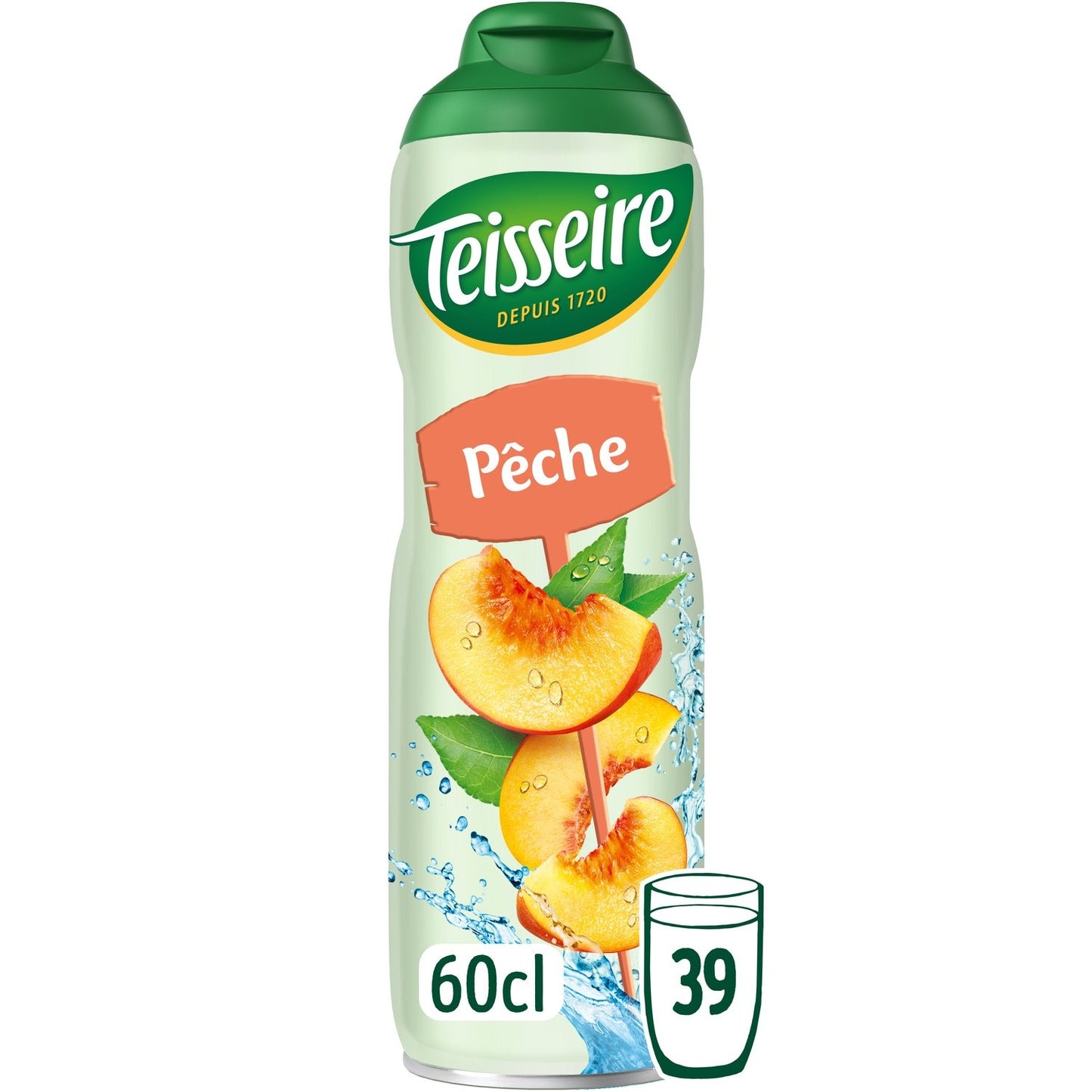 Sirop Pêche TEISSEIRE la bouteille 60cL