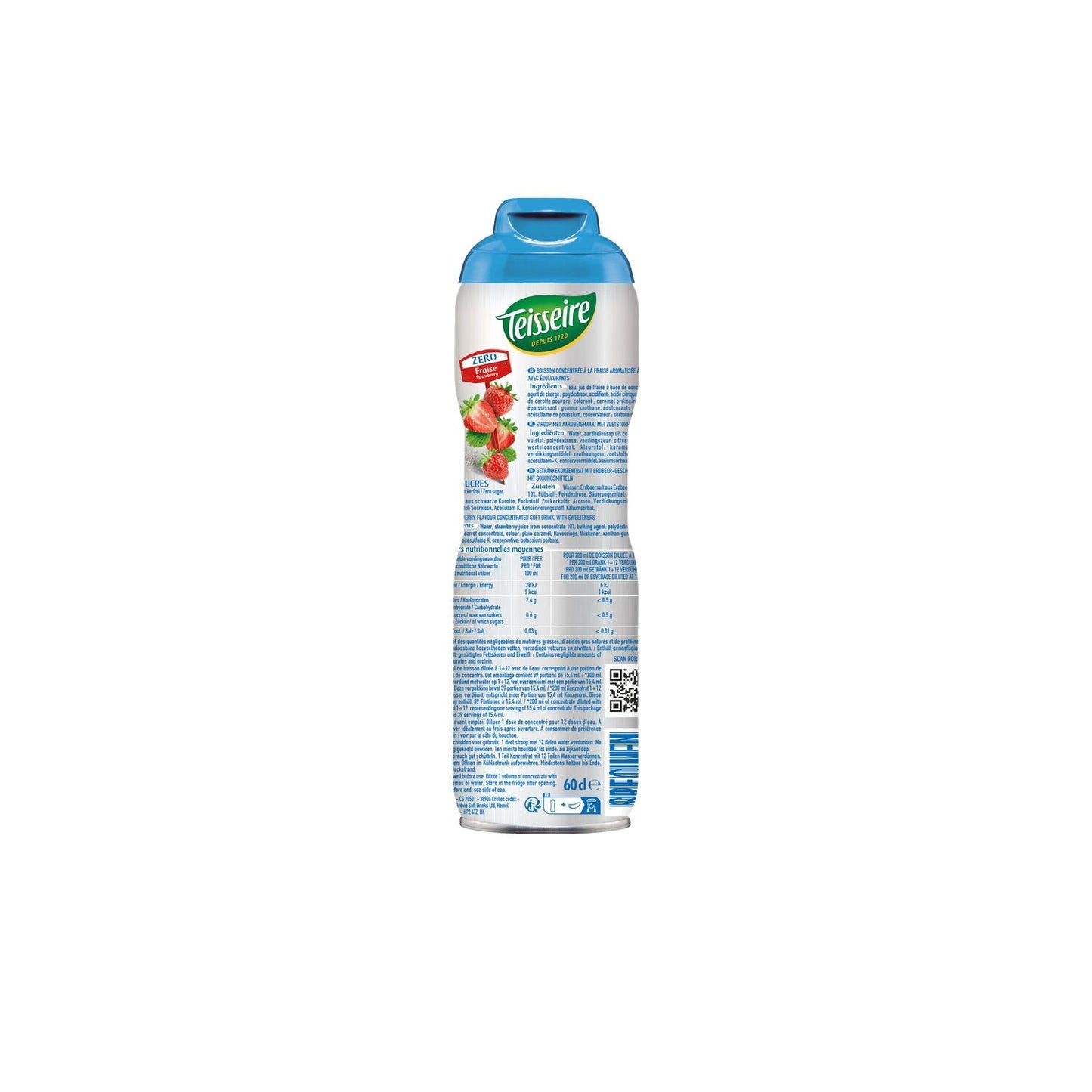 Sirop Fraise Zéro TEISSEIRE