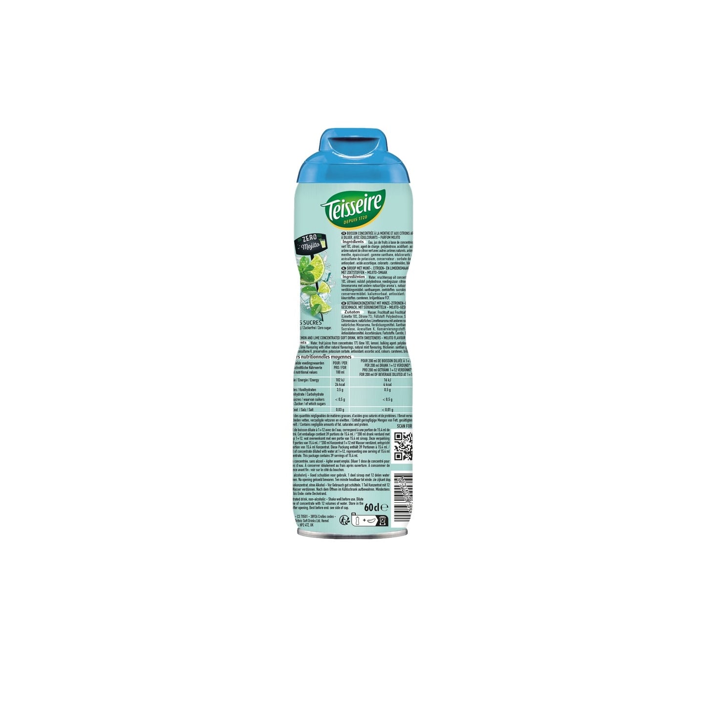Sirop Mojito Zéro Sucres TEISSEIRE