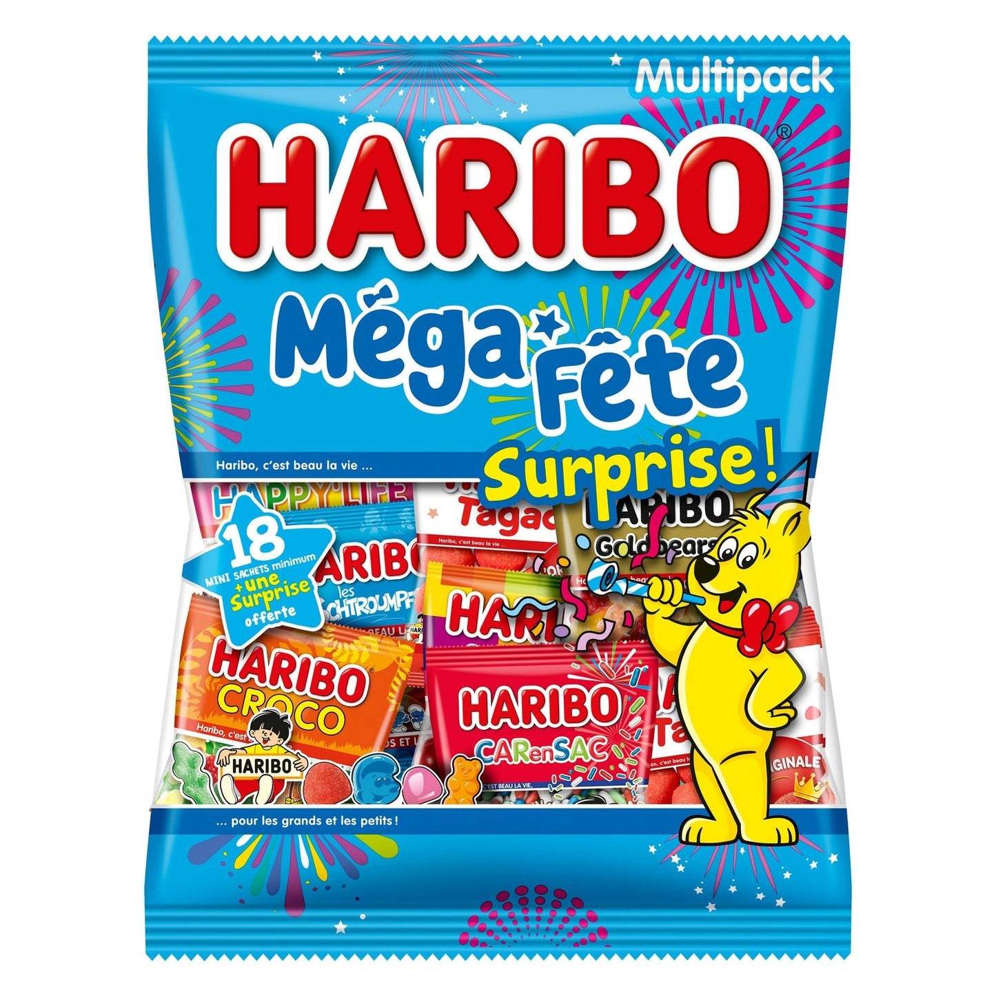 HARIBO Mega Party Surprise Sortiment Multipack Süßigkeiten