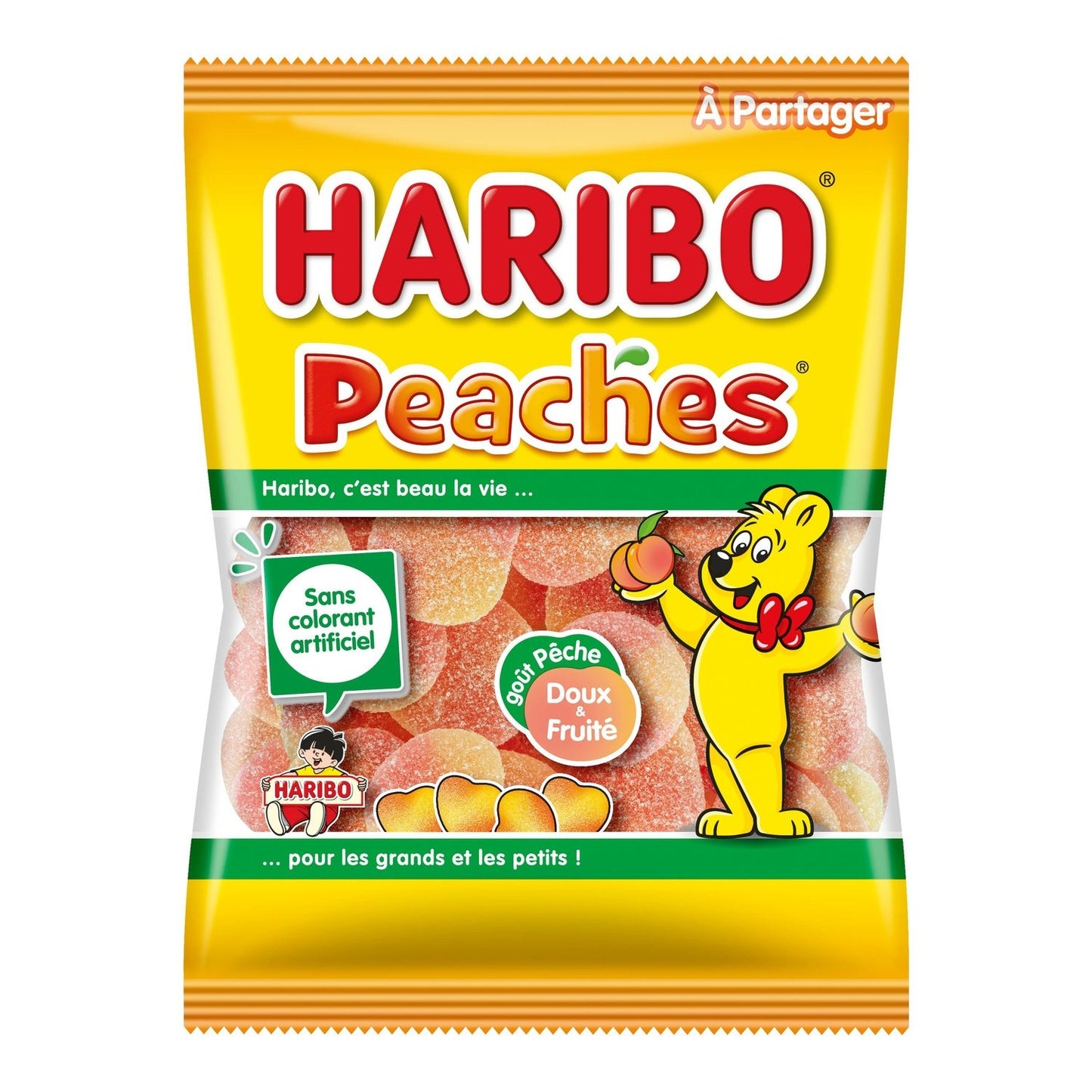 Bonbons Peaches HARIBO le paquet de 250g