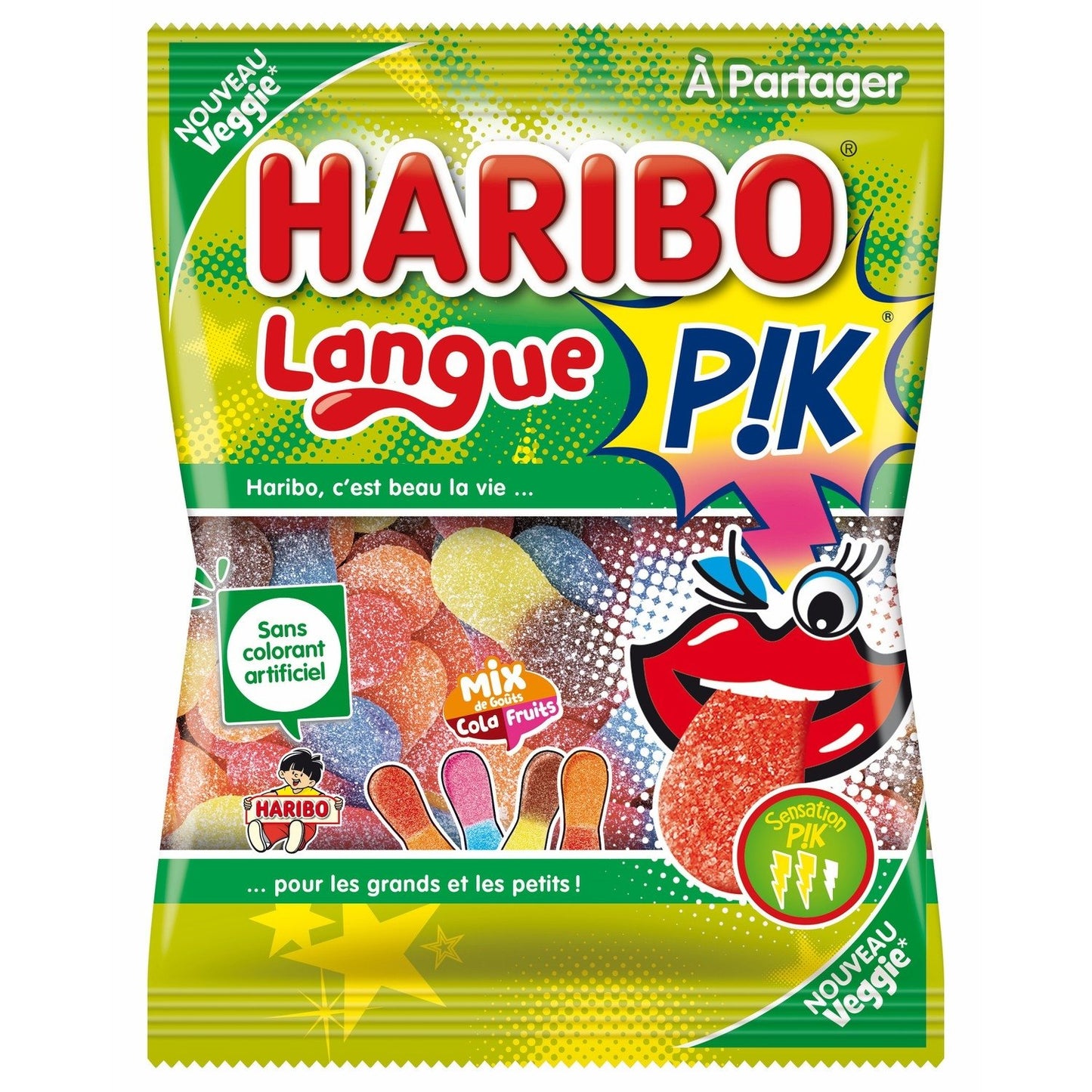 Bonbons Langue Pik HARIBO le paquet de 180g