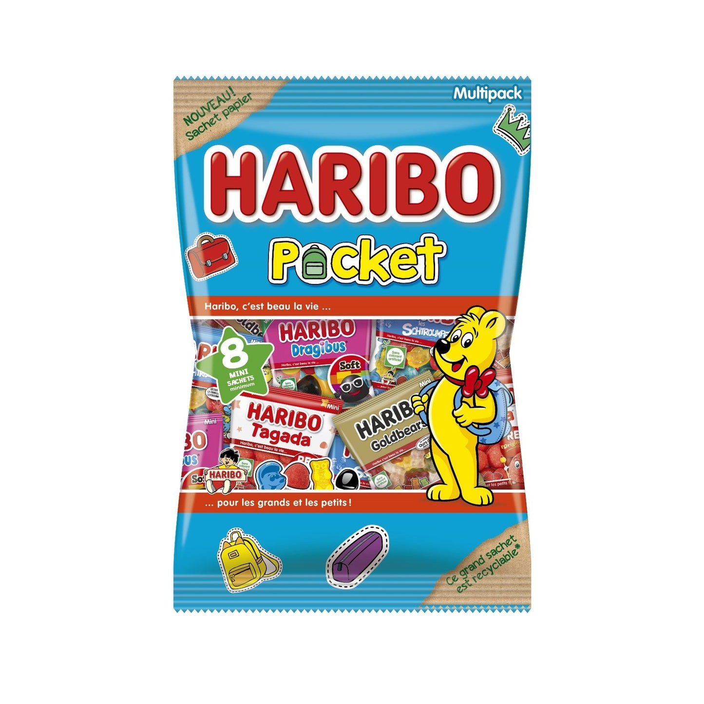 Bonbons Multipack Pocket HARIBO le paquet de 340g