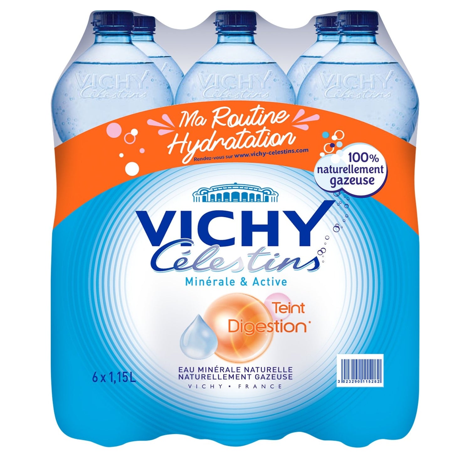 Eau Minérale Naturelle Gazeuse VICHY CELESTINS