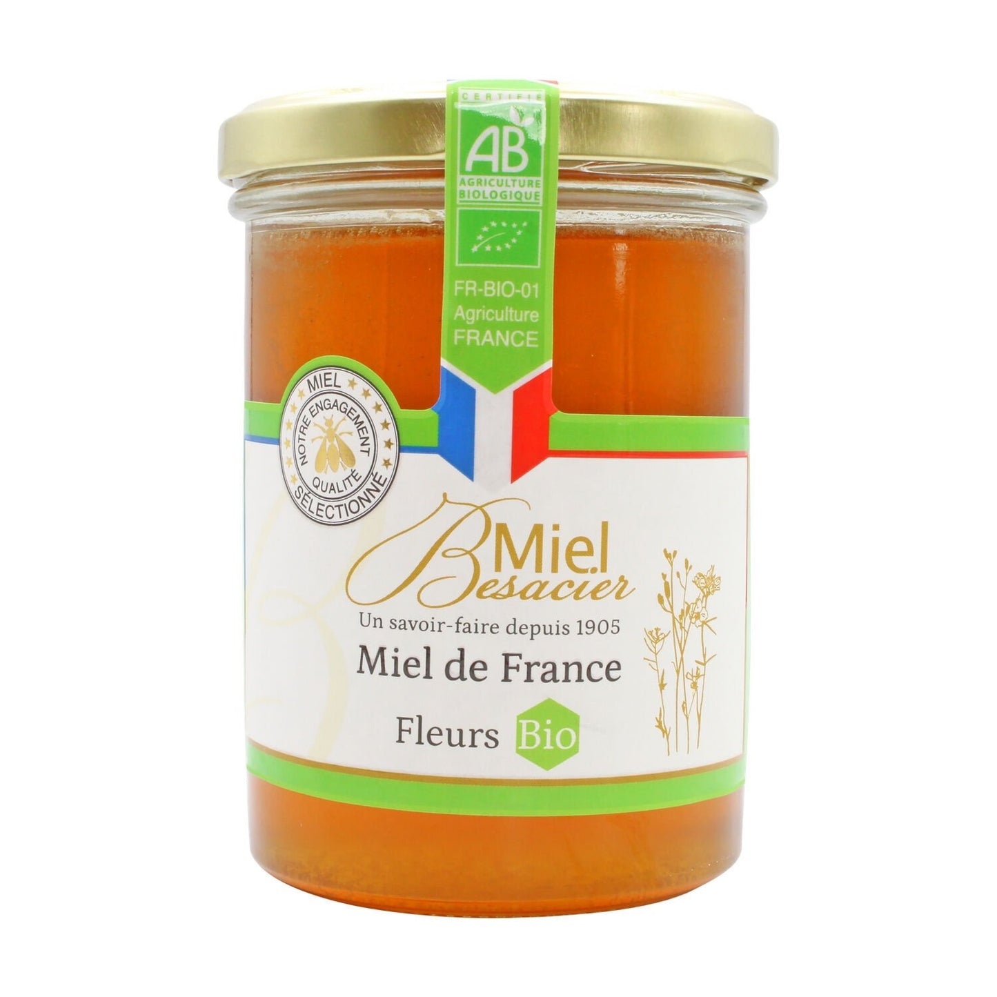 Organic Flower Honey MIEL BESACIER