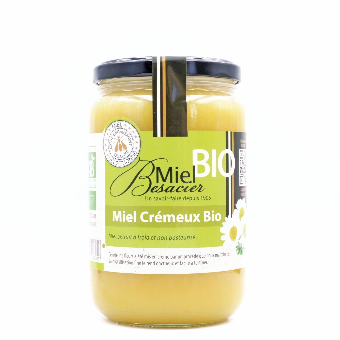 Miel Crémeux Bio MIEL BESACIER le pot d'1kg